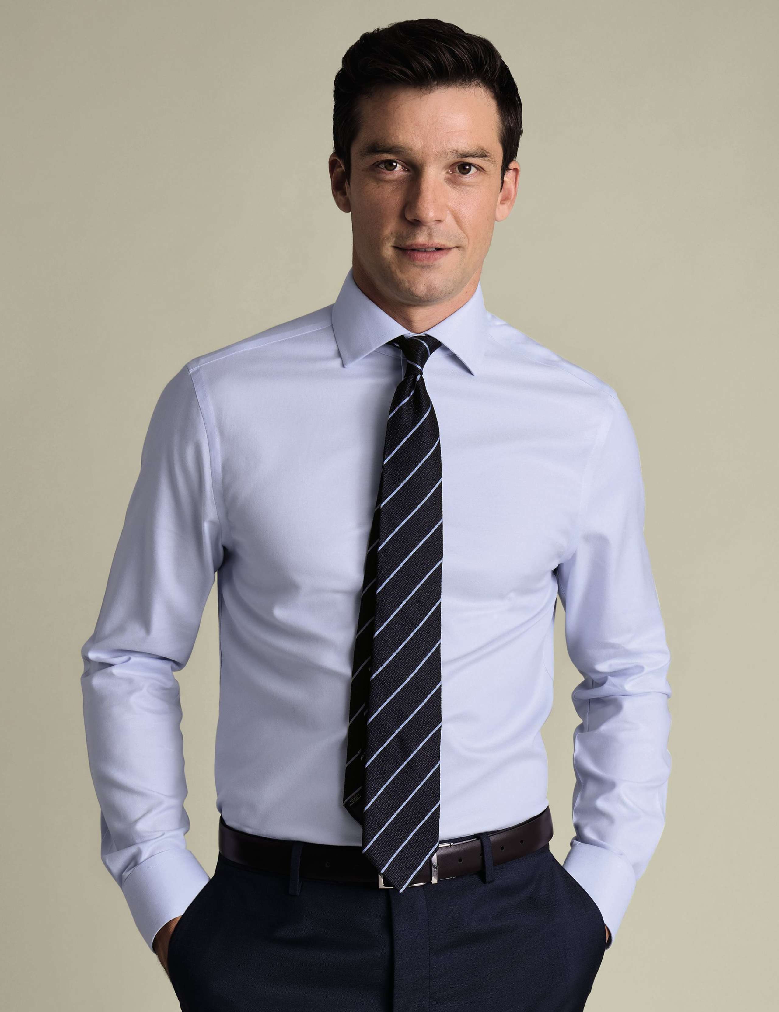 Slim Fit Non Iron Pure Cotton Twill Shirt 3 of 7