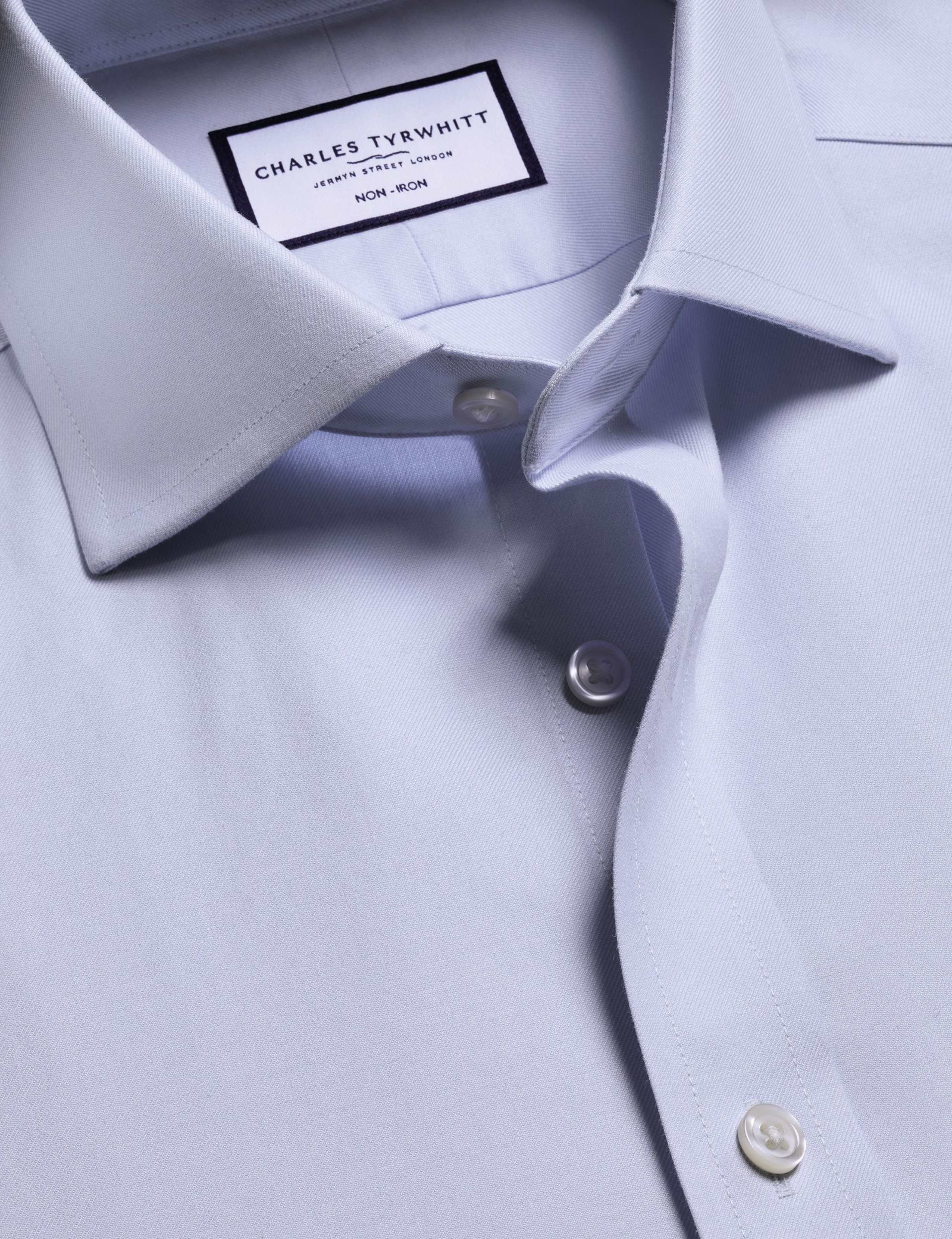 Slim Fit Non Iron Pure Cotton Twill Shirt 6 of 7