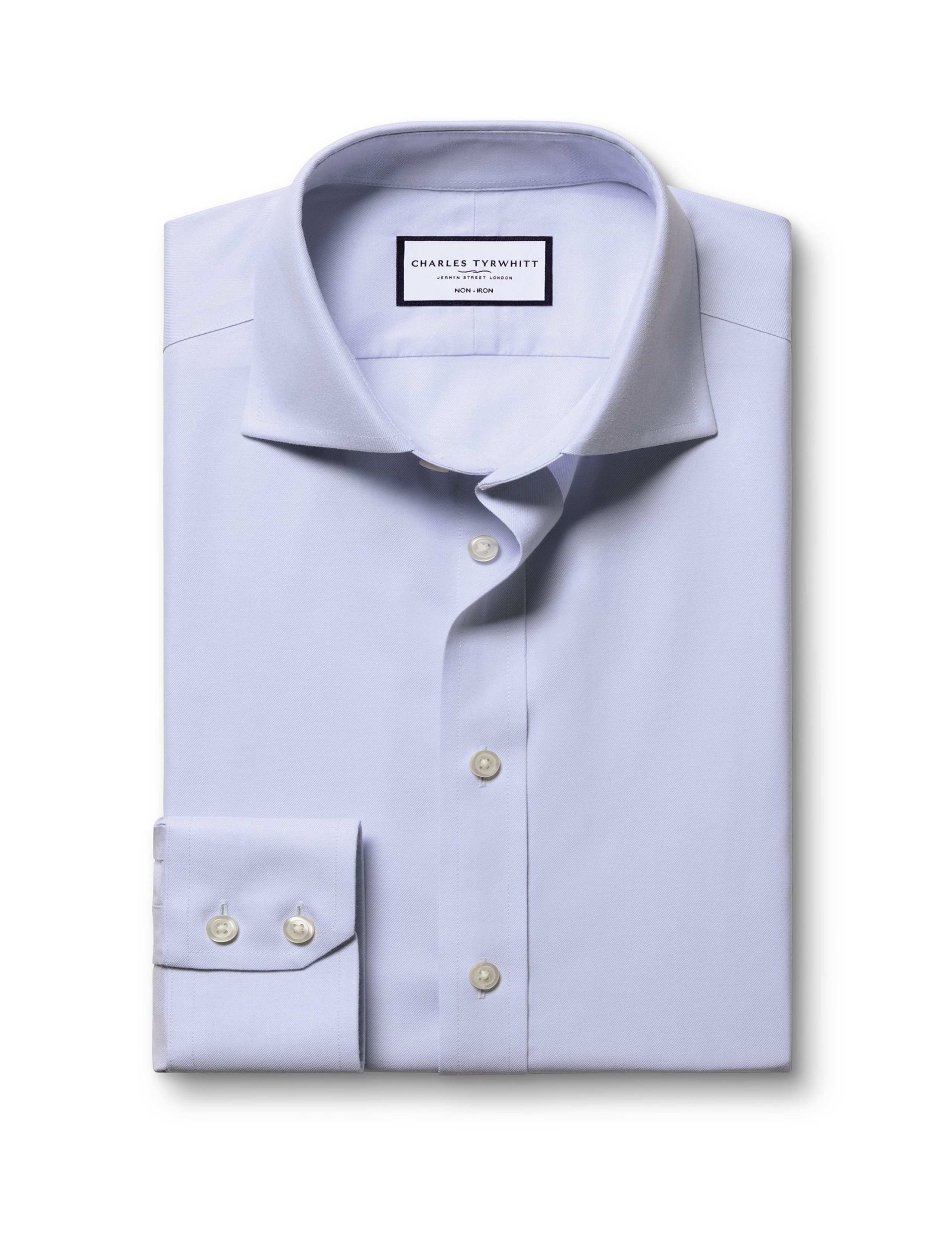 Slim Fit Non Iron Pure Cotton Twill Shirt 2 of 7