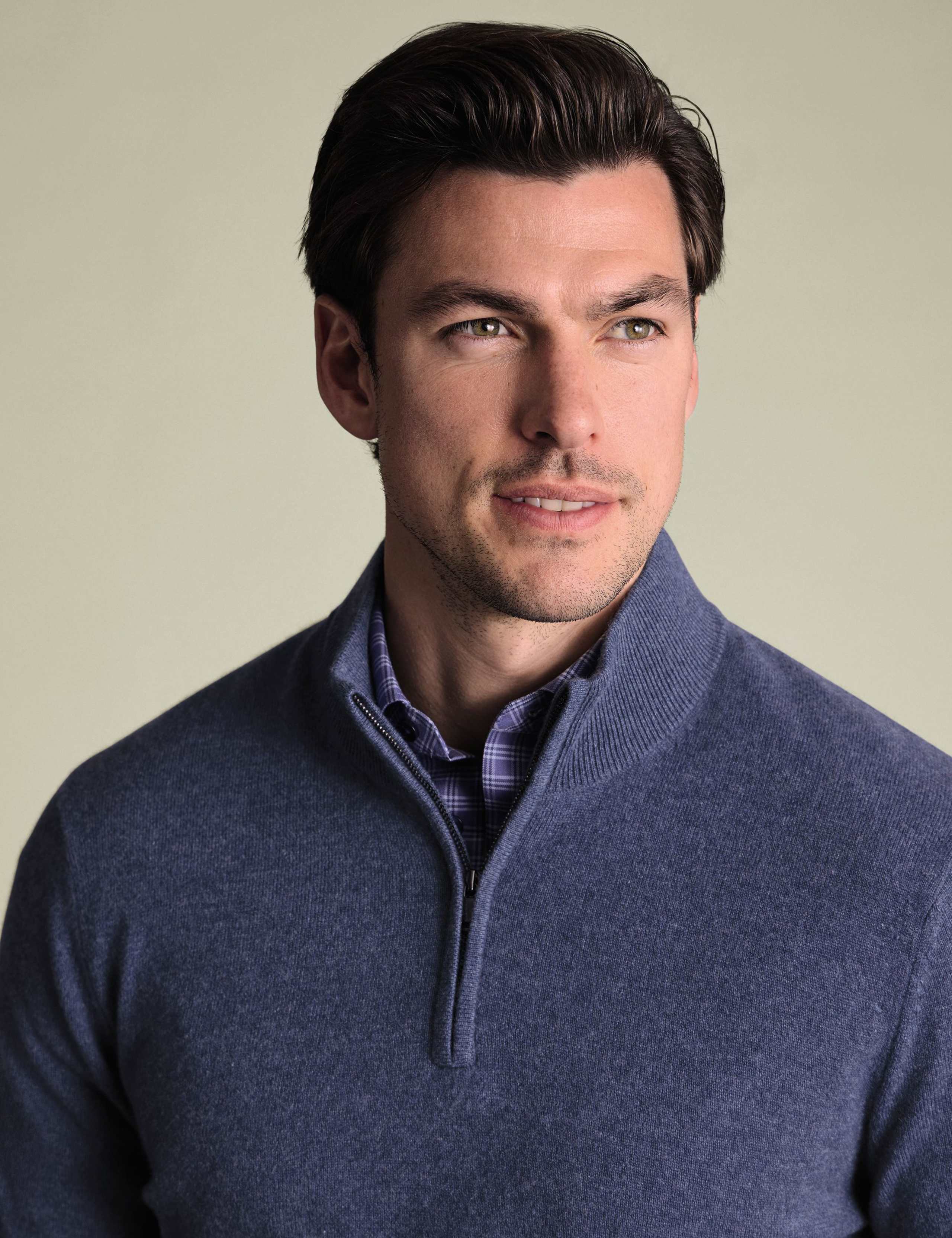Pure Cashmere Half Zip Jumper 3 of 5