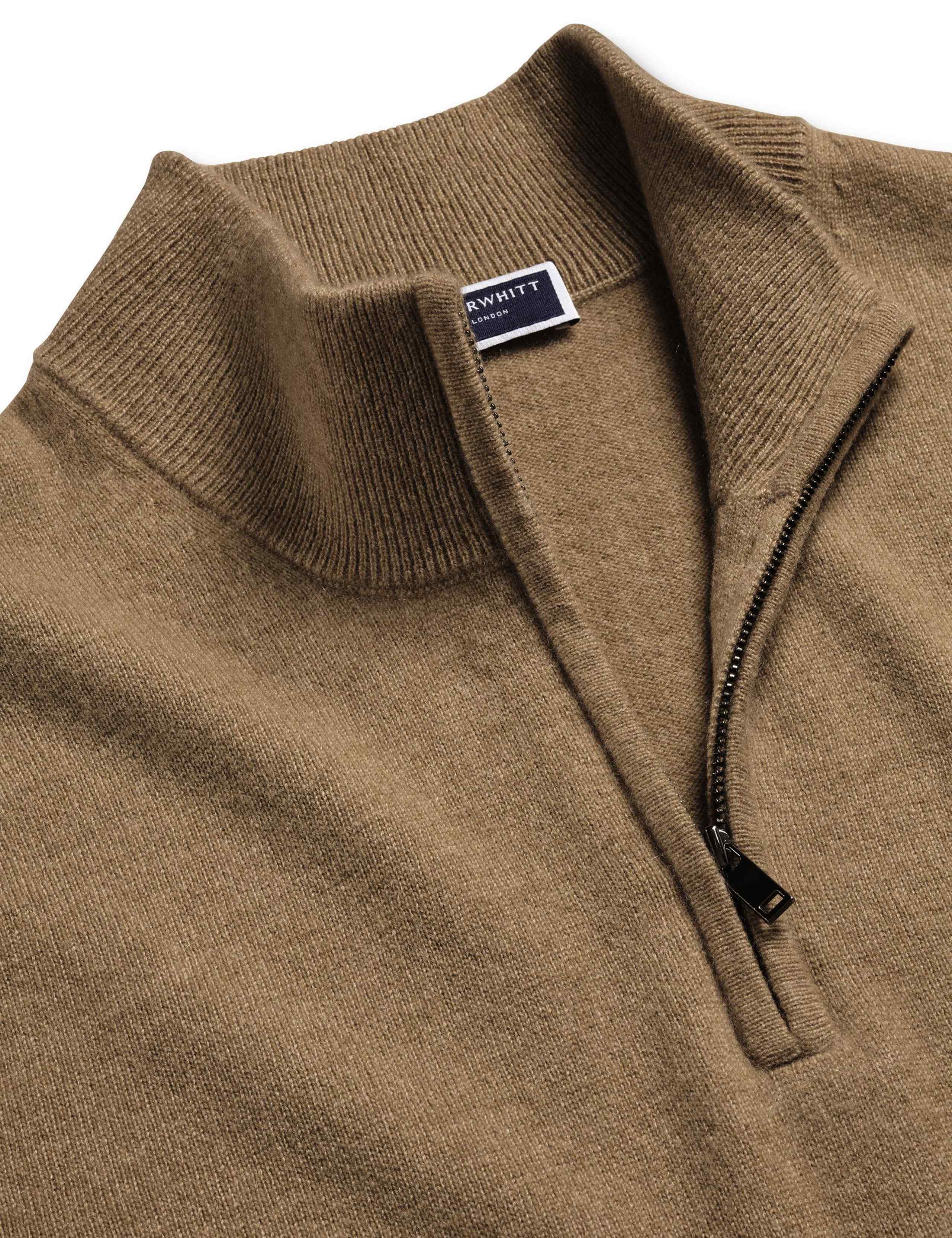 Pure Cashmere Half Zip Jumper 4 of 5