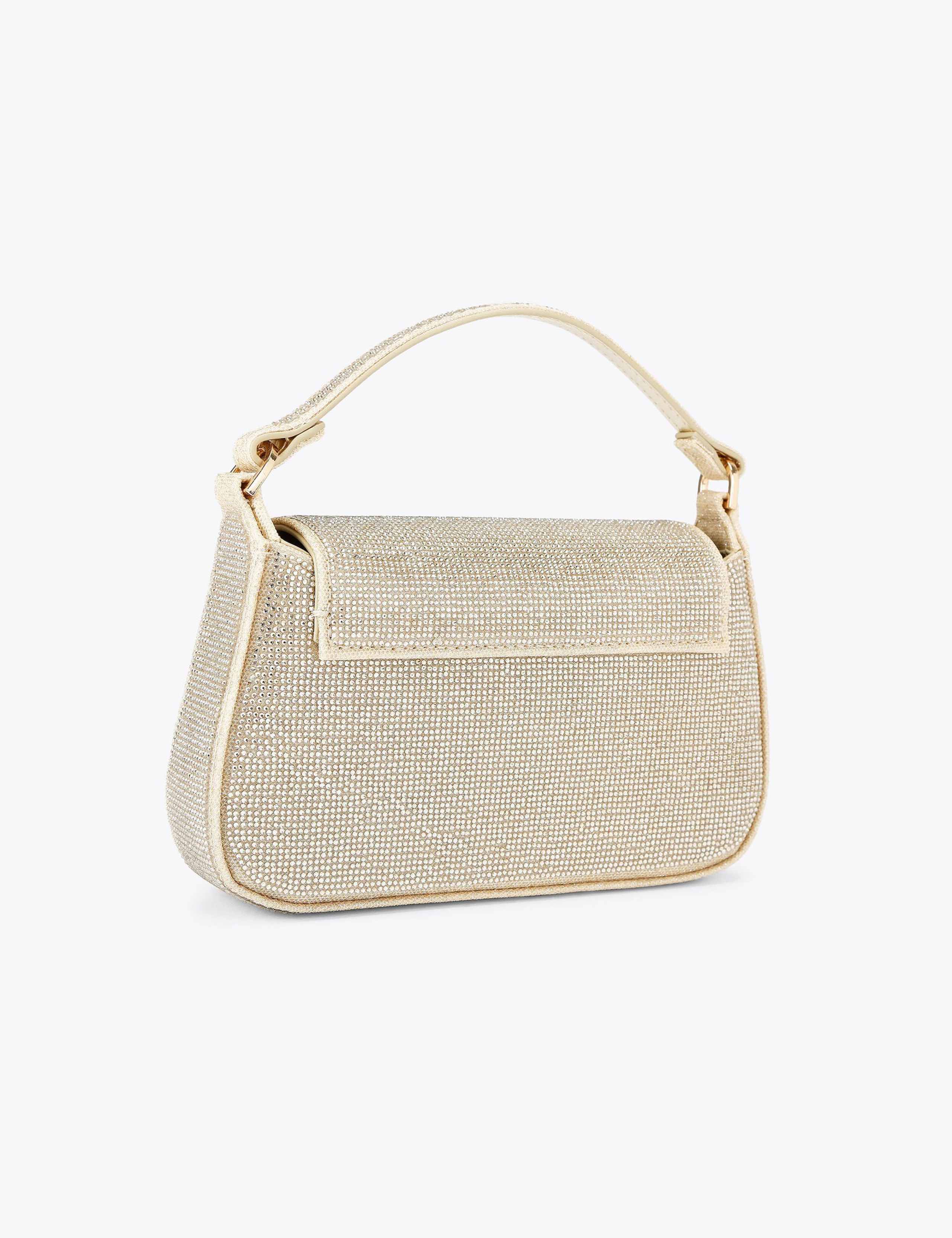 Metallic Chain Strap Top Handle Clutch Bag 6 of 6