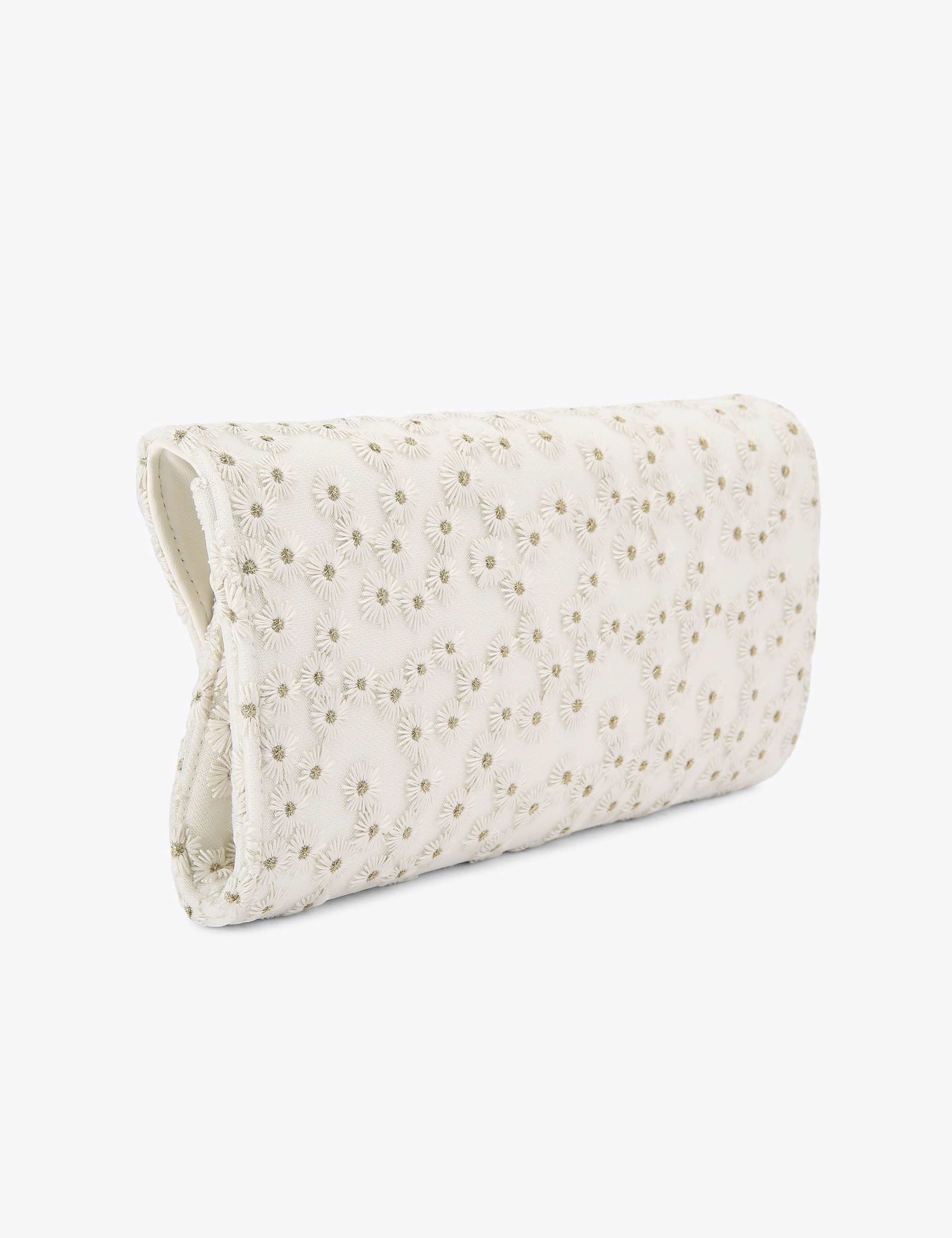 Floral Embroidered Chain Strap Clutch Bag 4 of 4