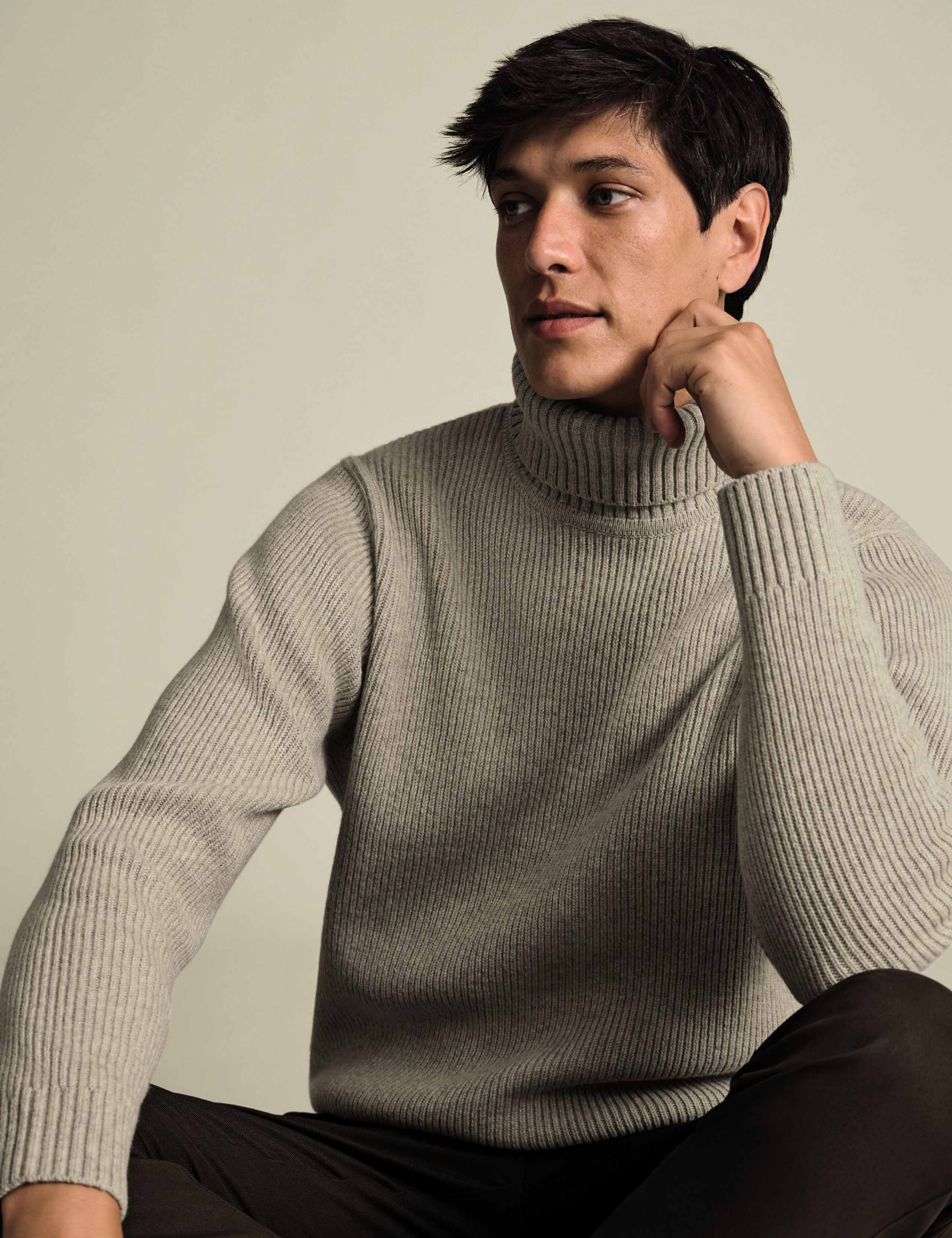 Pure Merino Wool Roll Neck jumper 3 of 5