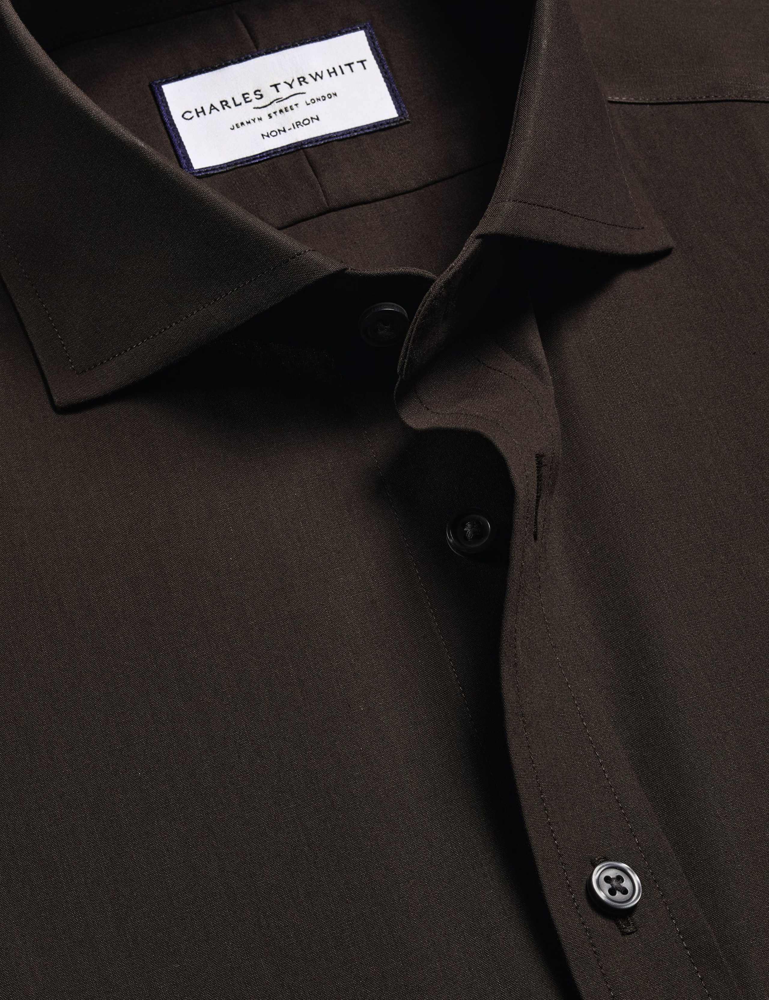 Slim Fit Non-Iron Pure Cotton Poplin Stretch Shirt 2 of 3