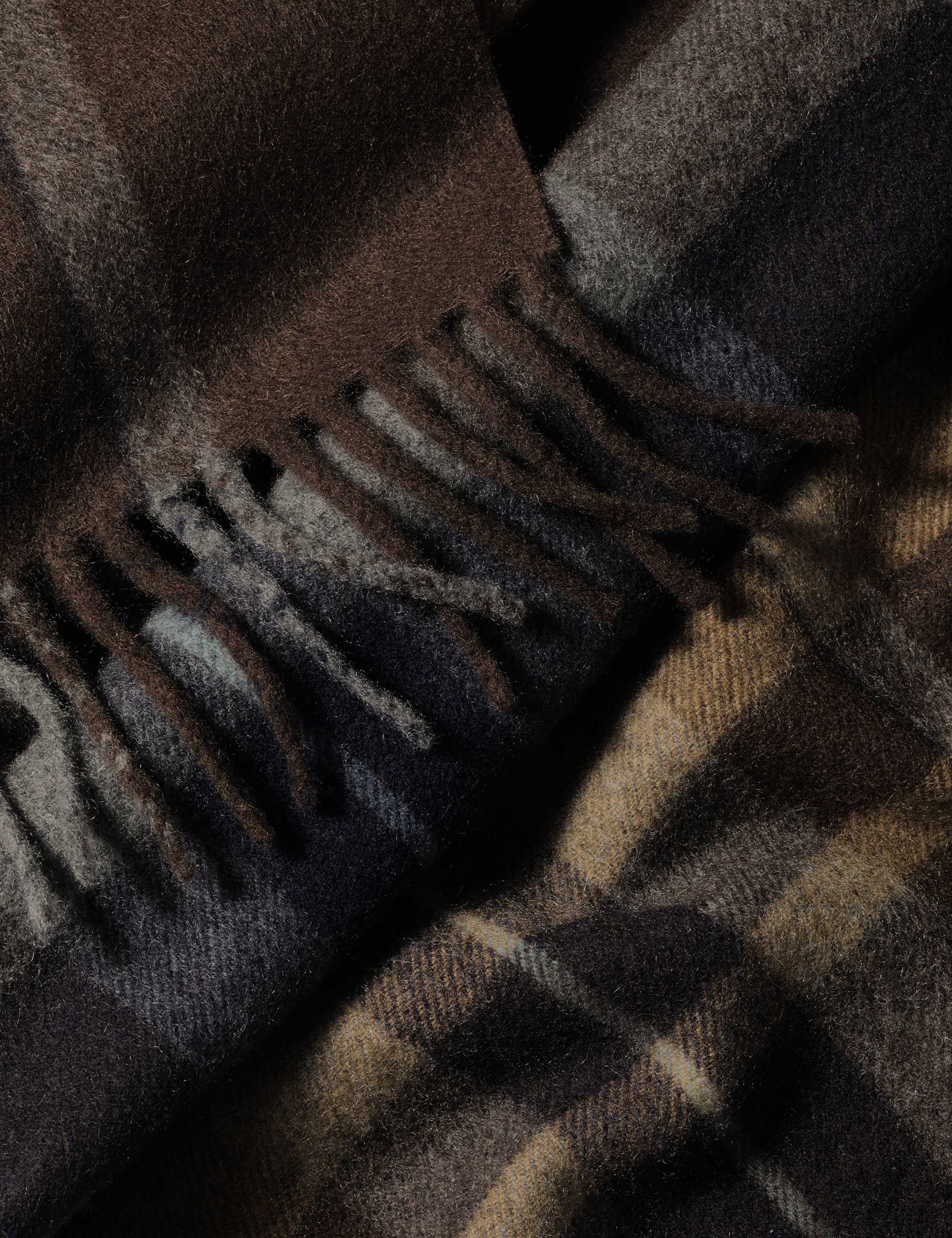 Pure Cashmere Plaid Checked Scarf 2 of 3
