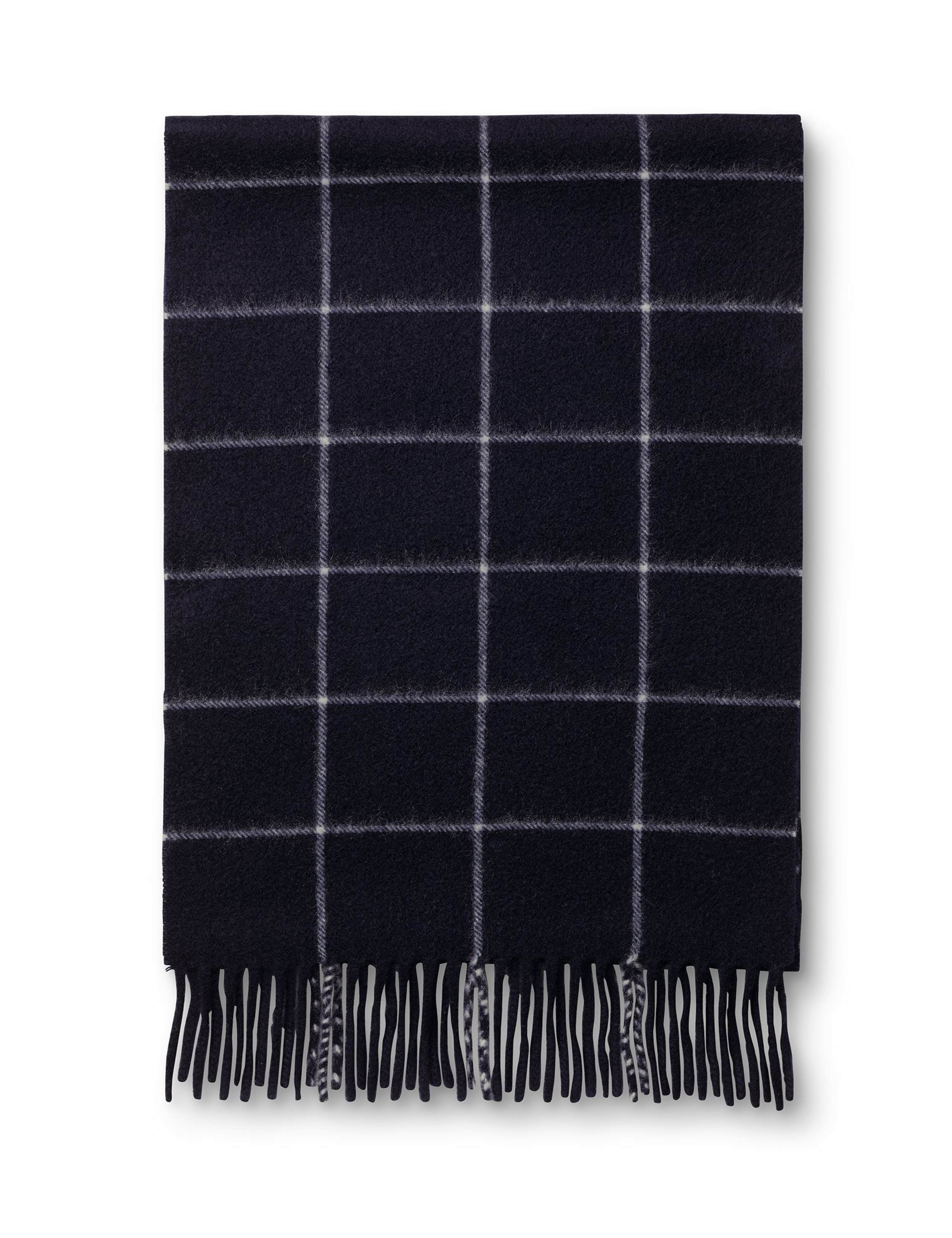 Pure Cashmere Windowpane Checked Scarf 3 of 3