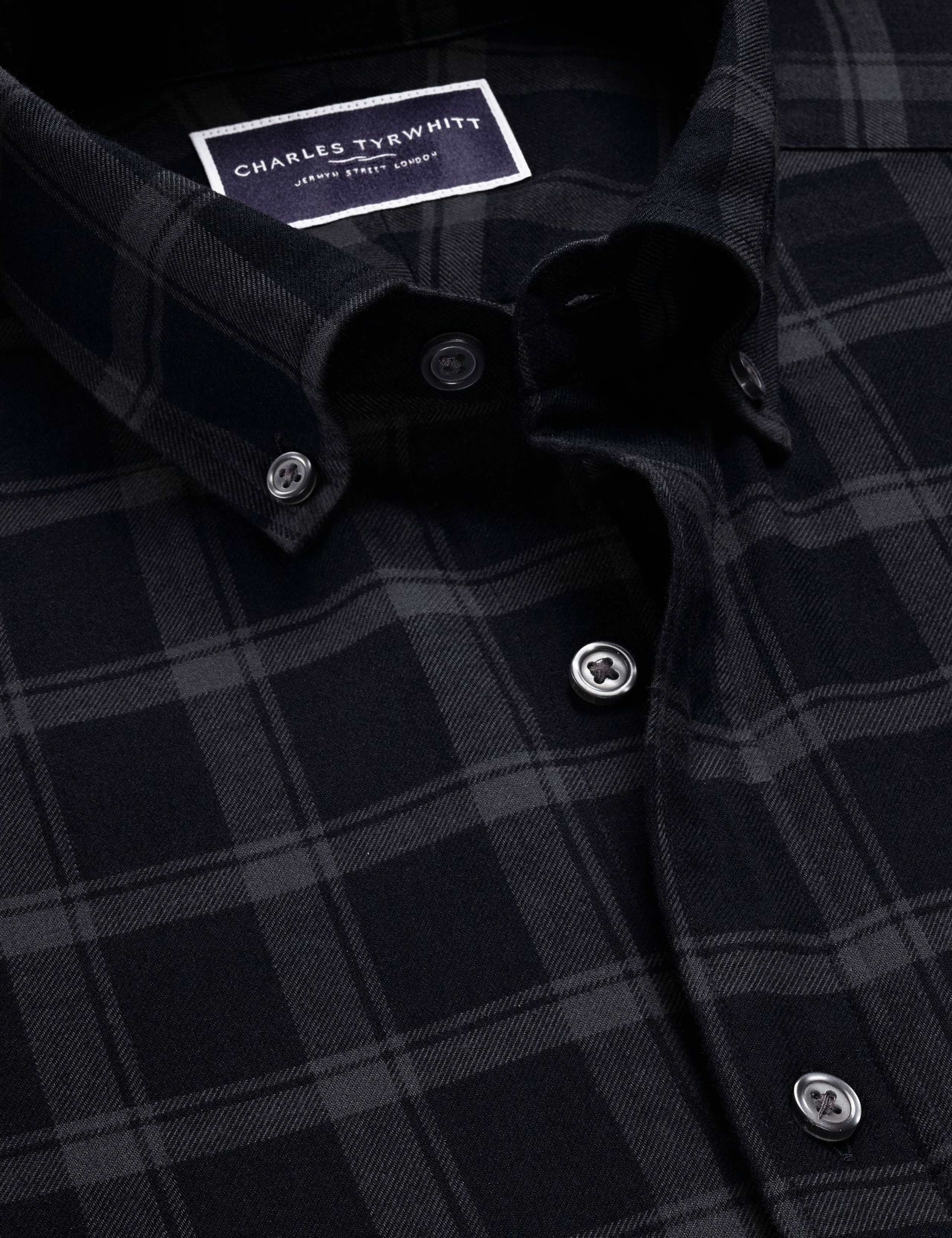 Regular Fit Brushed Flannel Checked Shirt 3 of 5