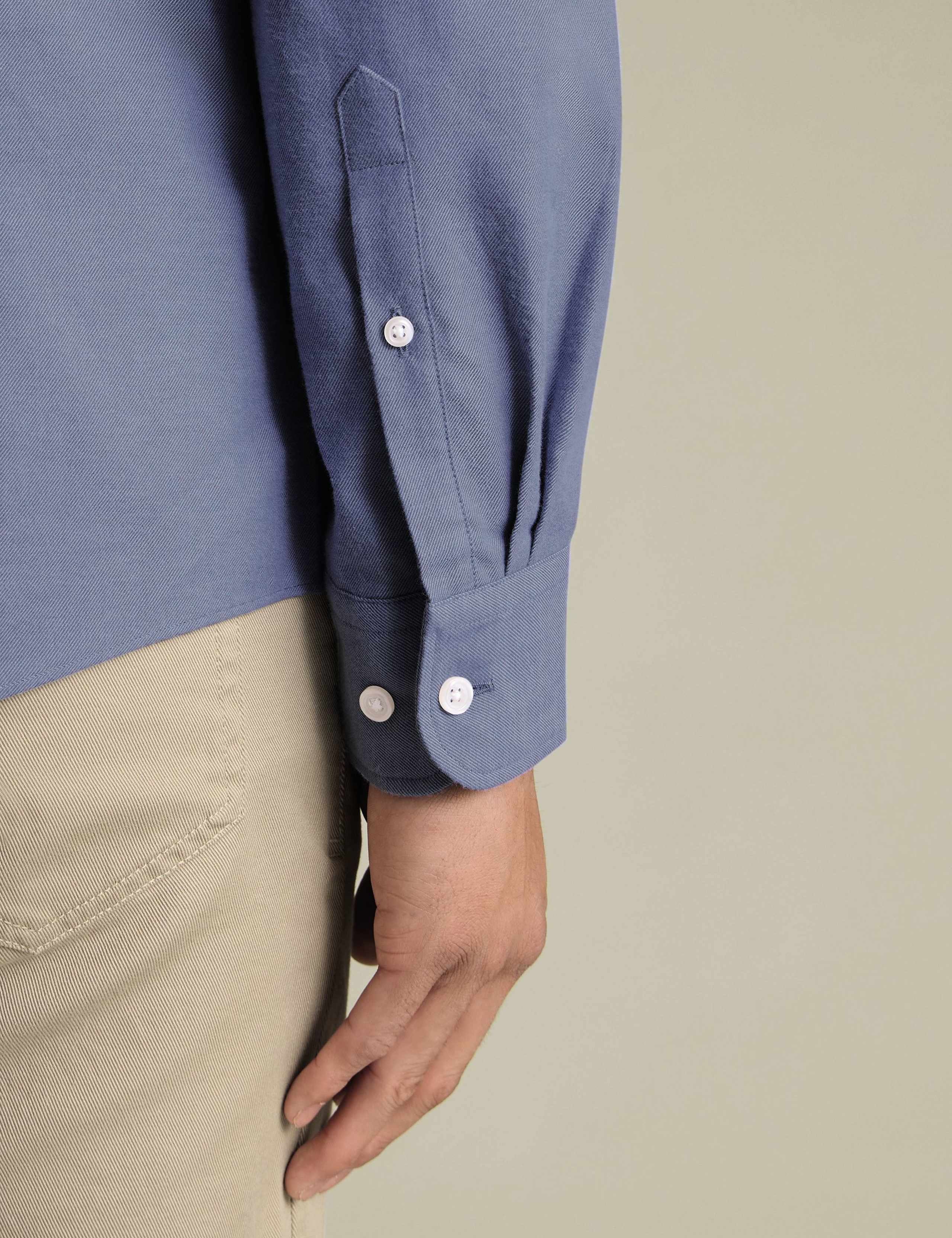 Regular Fit Brushed Flannel Shirt 3 of 4