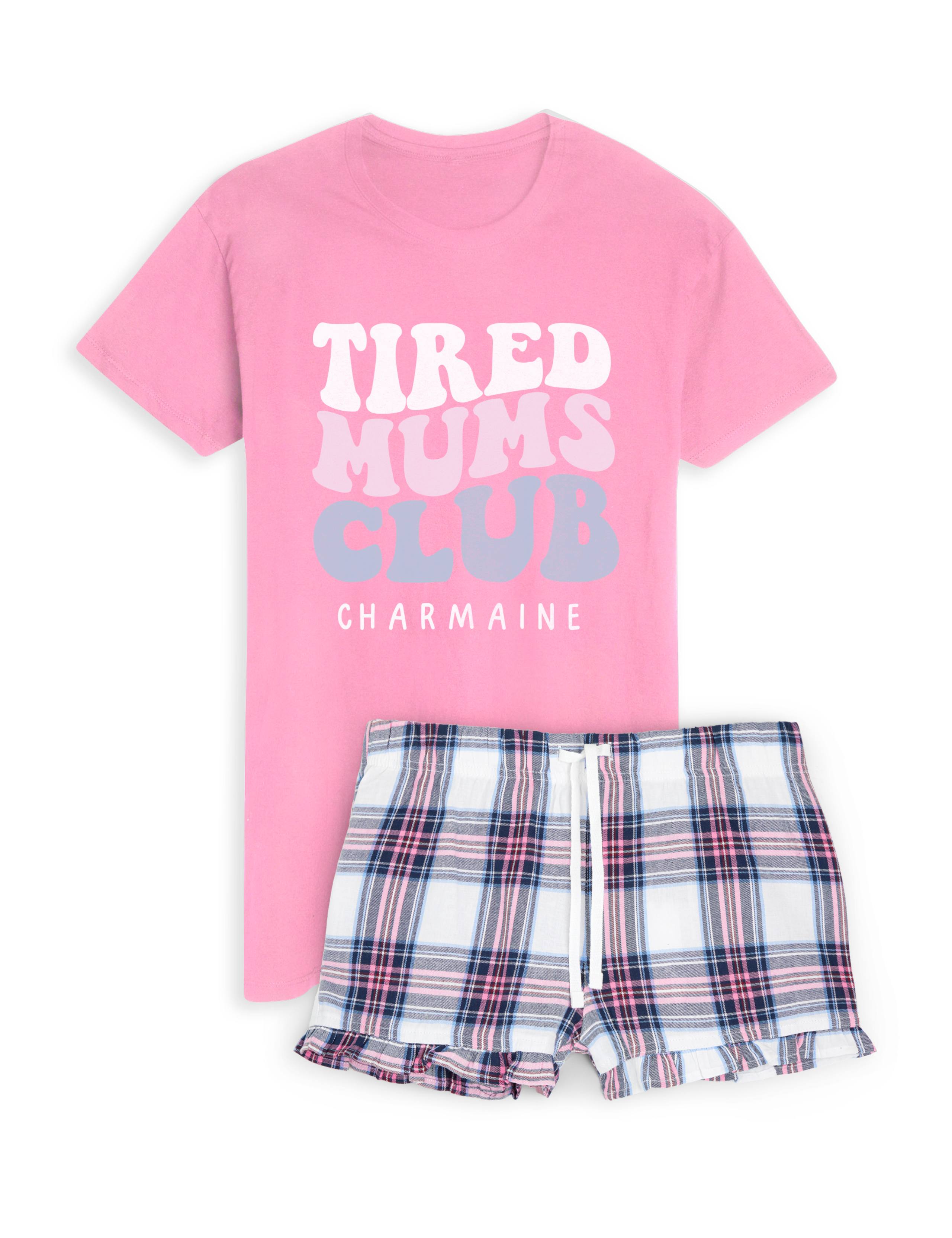 Personalised Tired Mums Club Pyjamas 1 of 3
