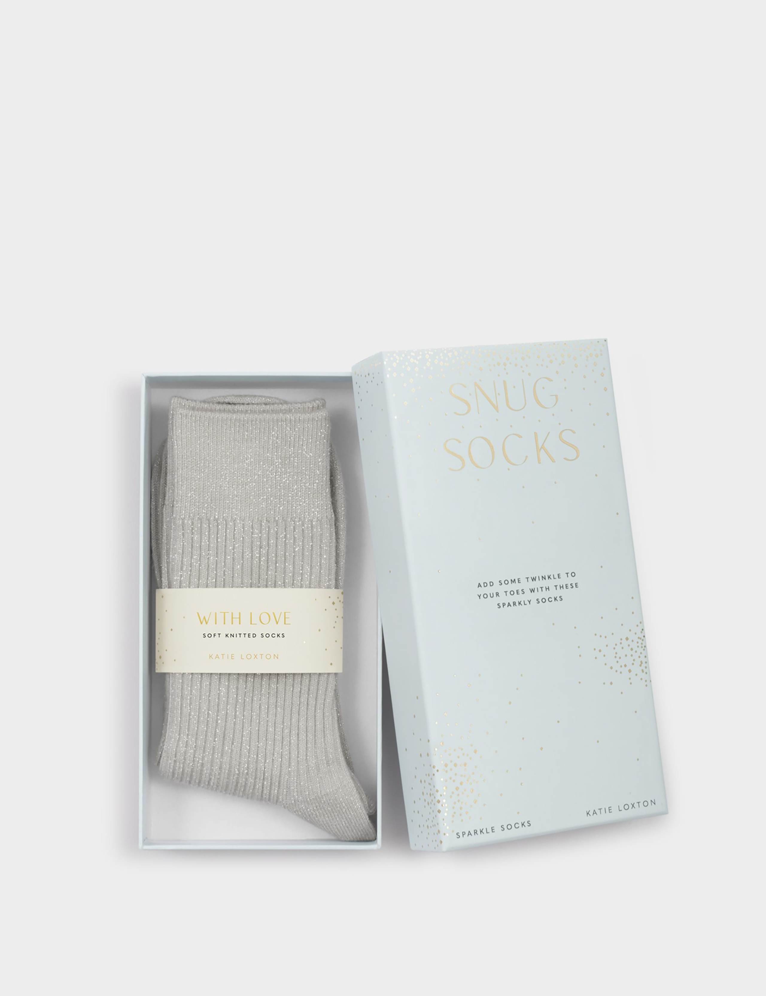 Sparkle Ribbed Ankle High Socks Gift Box 3 of 7