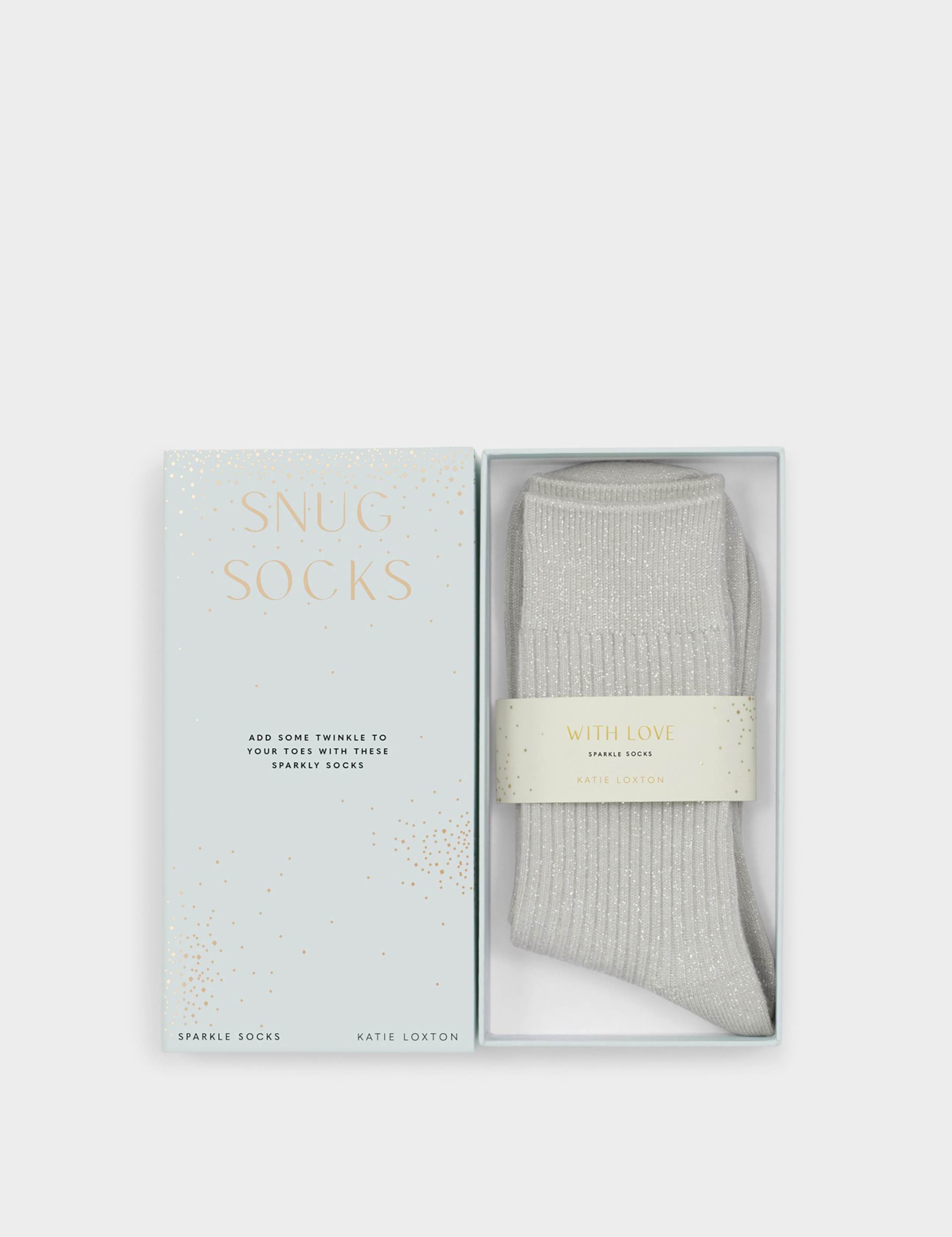 Sparkle Ribbed Ankle High Socks Gift Box 6 of 7