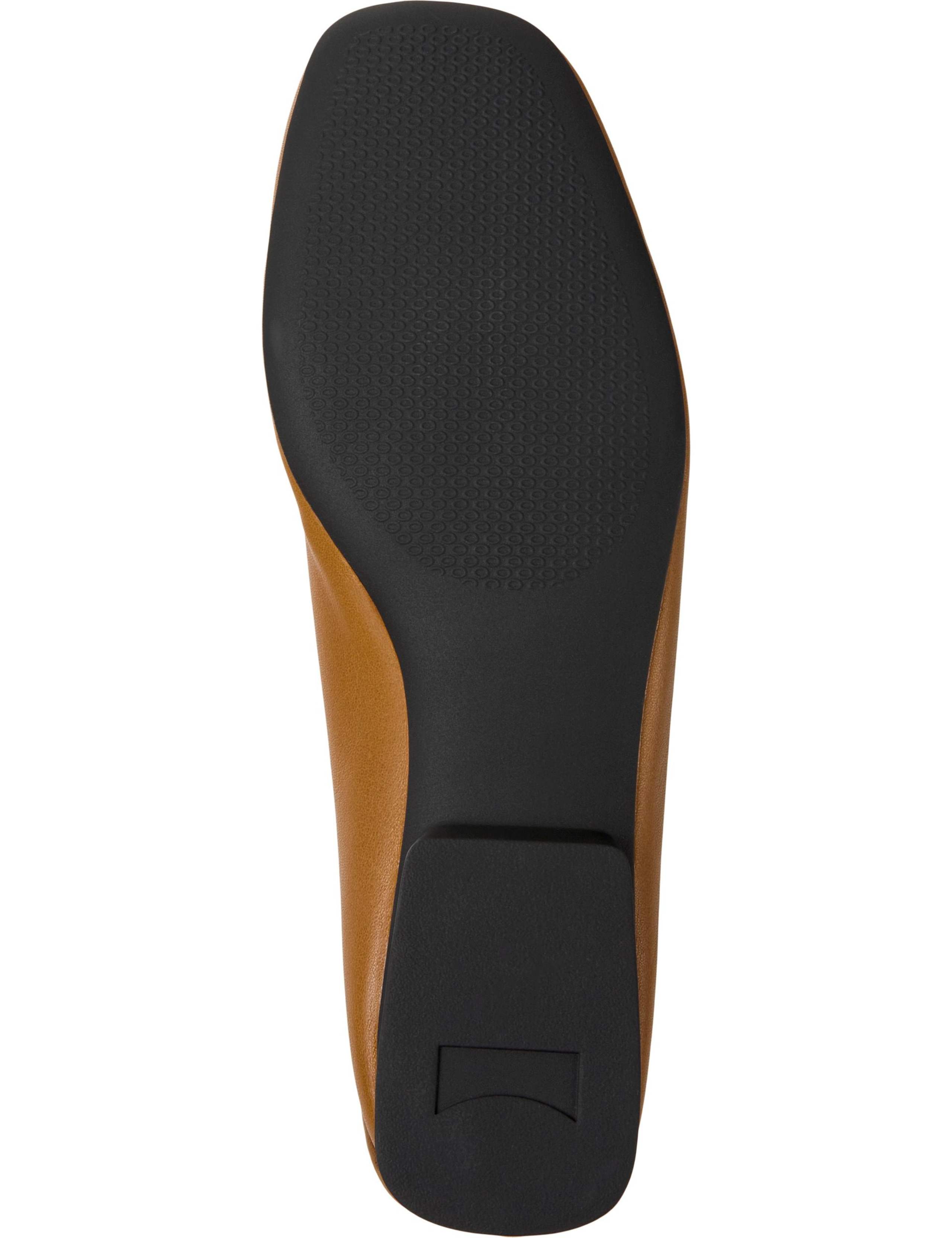 Leather Flat Square Toe Ballet Pumps 4 of 5