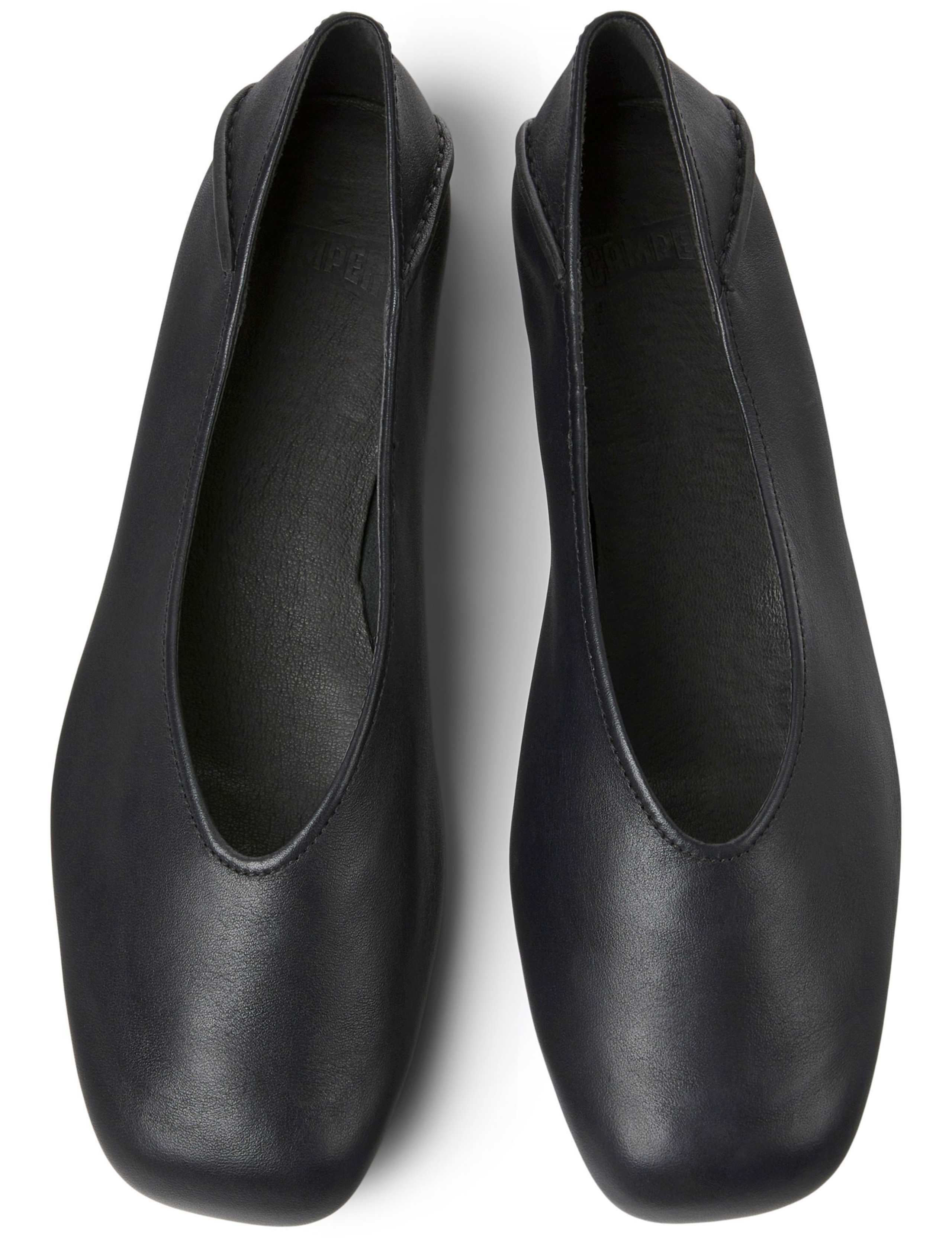 Leather Flat Square Toe Ballet Pumps 2 of 5