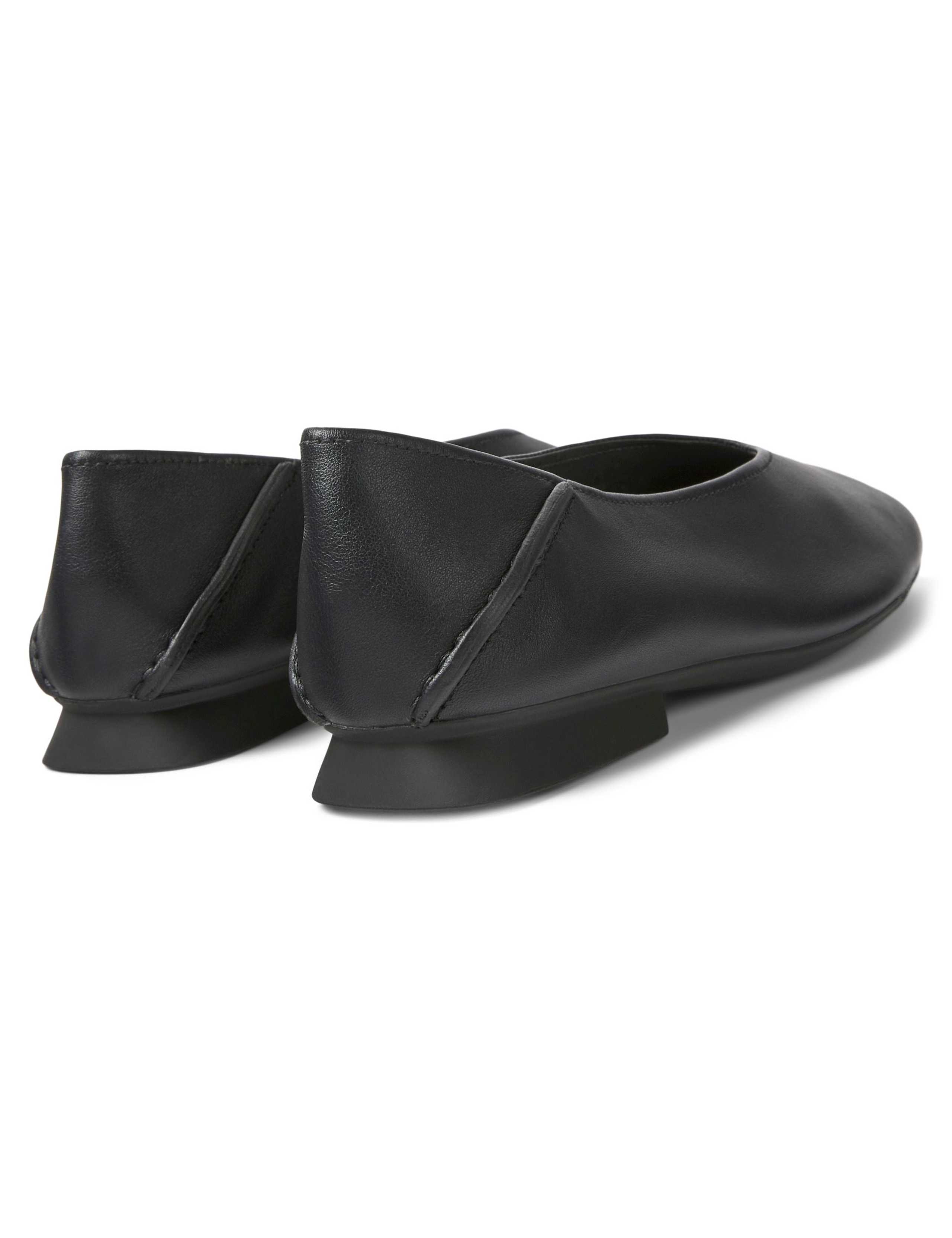 Leather Flat Square Toe Ballet Pumps 4 of 5