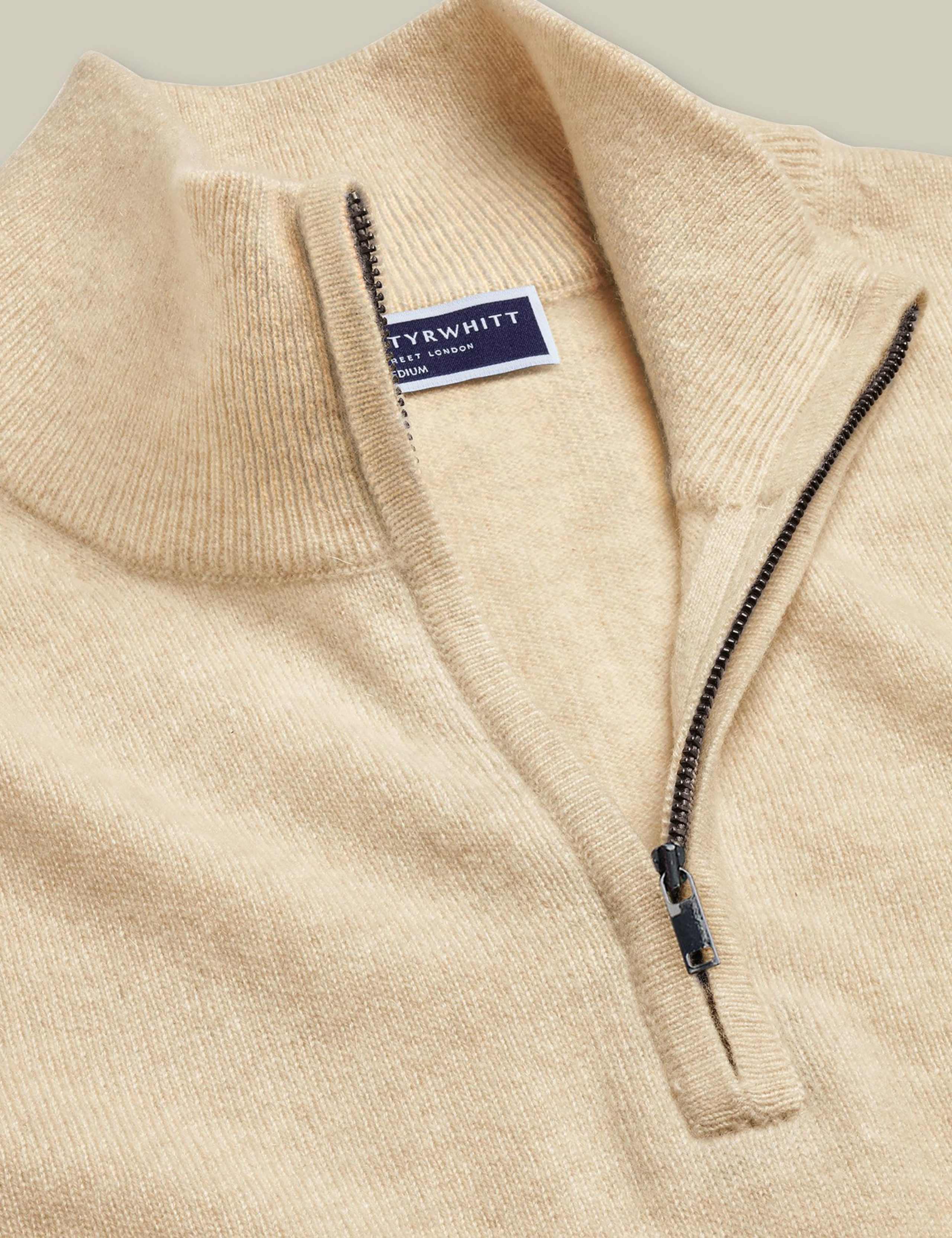 Pure Cashmere Half Zip Jumper 3 of 5
