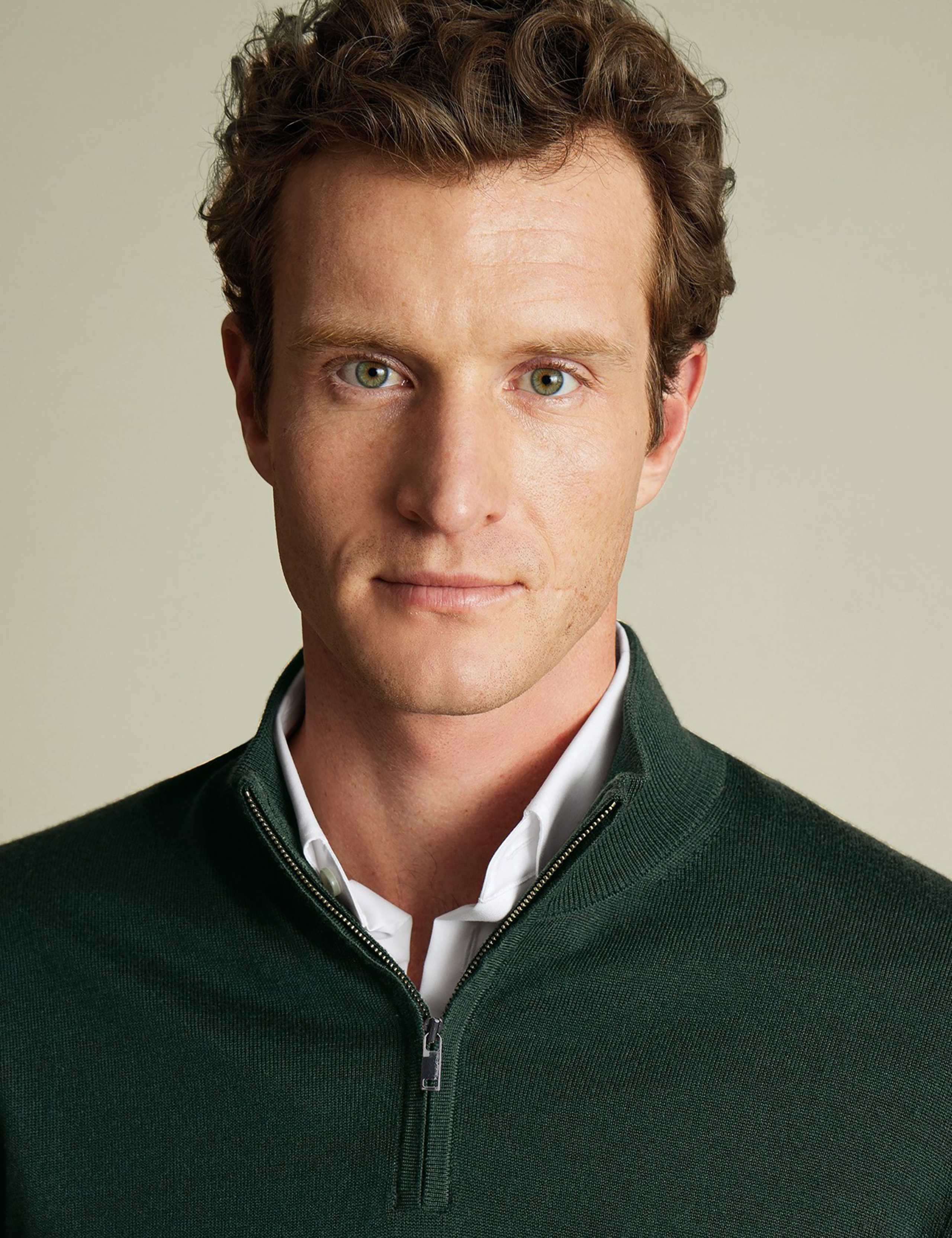 Pure Merino Wool Half Zip Jumper 2 of 4