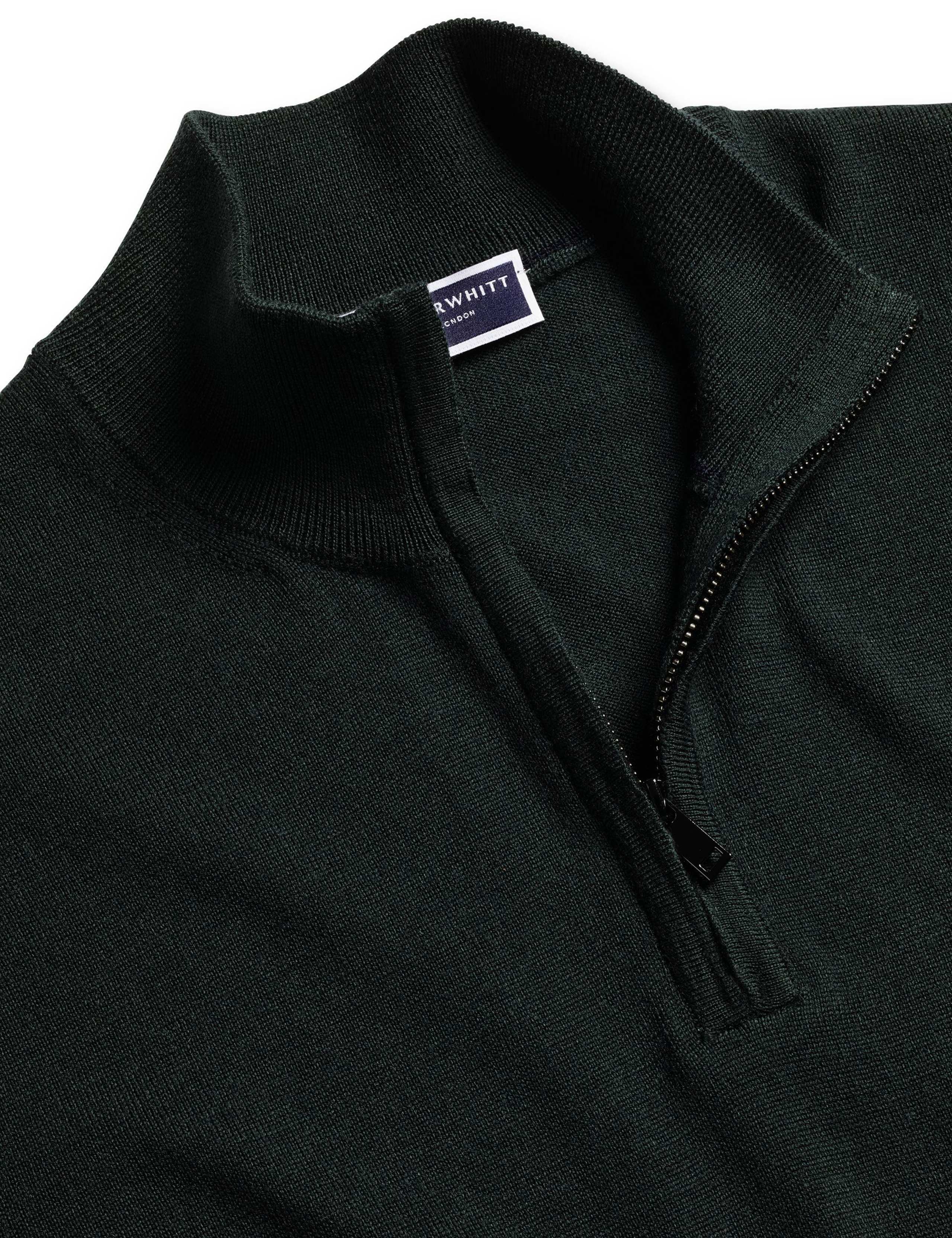 Pure Merino Wool Half Zip Jumper 3 of 4