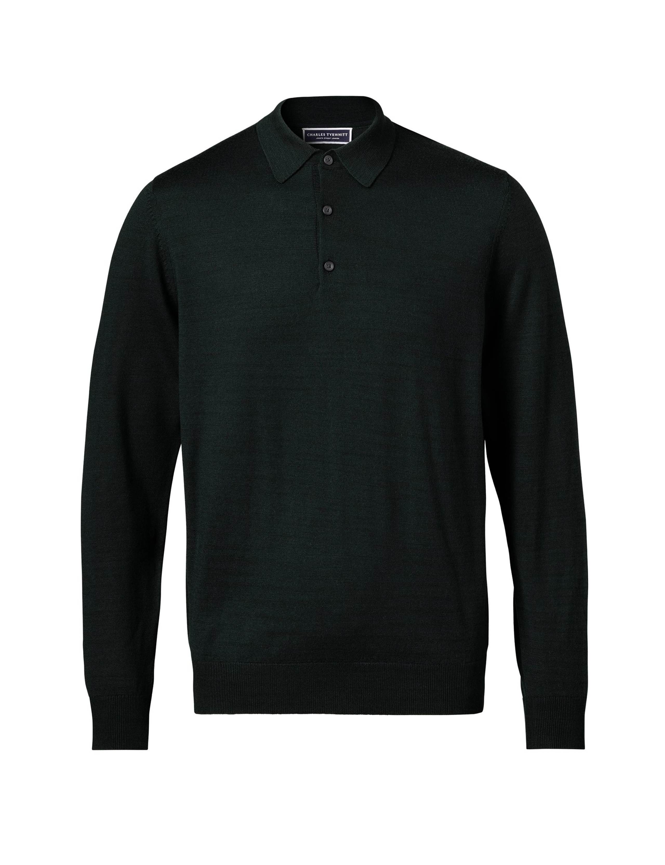 Pure Merino Wool Collared Neck Jumper 5 of 5