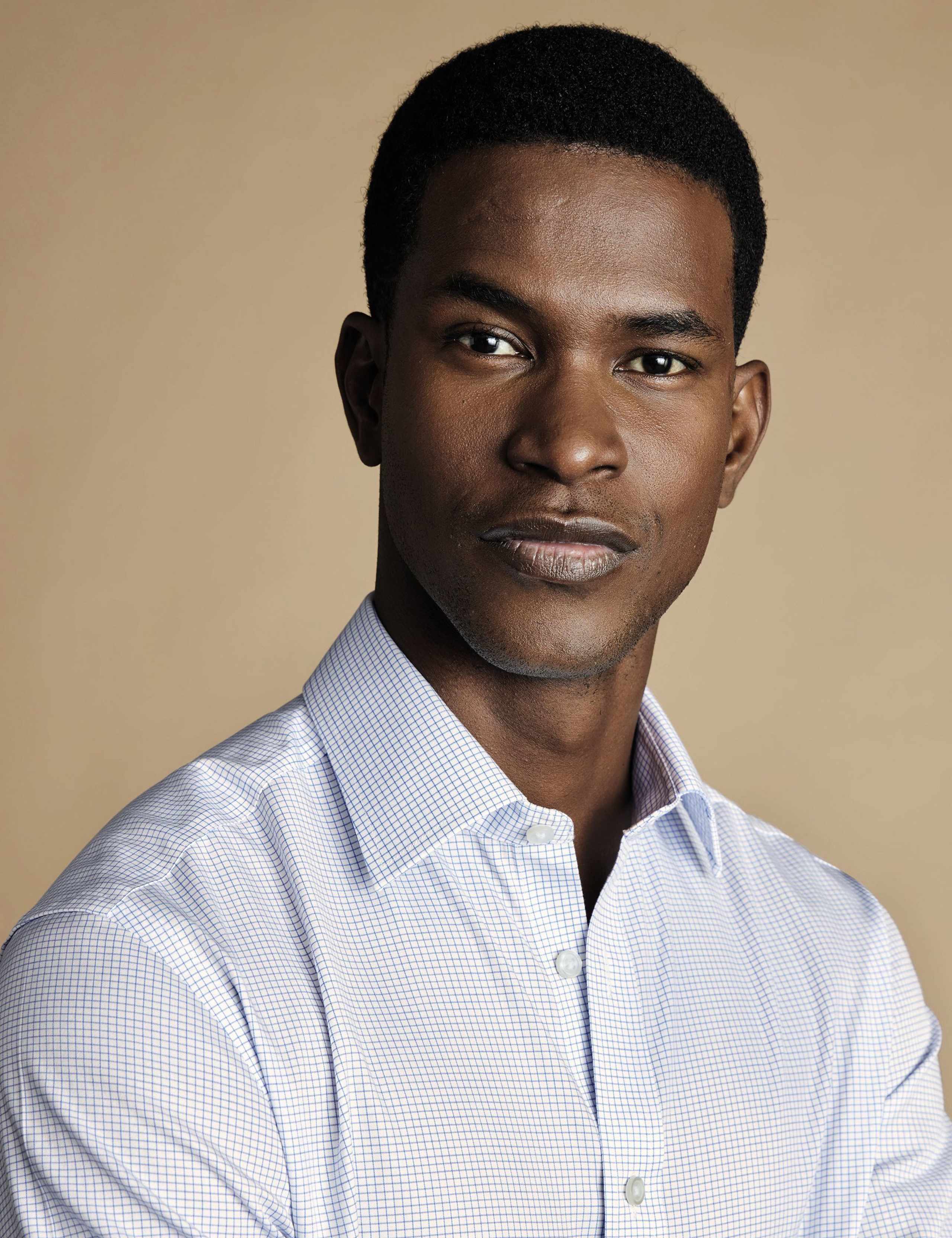 Slim Fit Non Iron Pure Cotton Checked Shirt 2 of 6