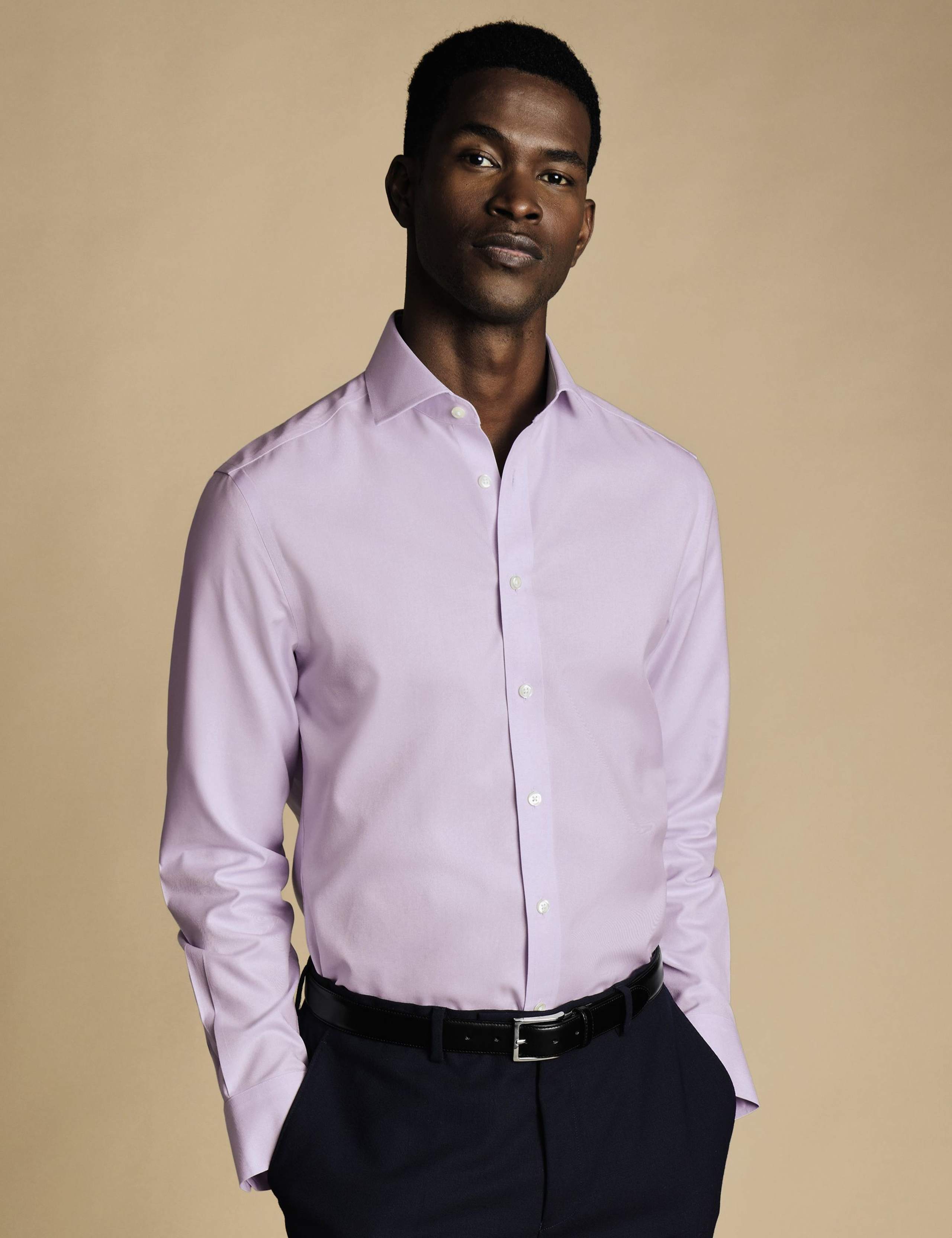 Slim Fit Non Iron Pure Cotton Shirt 1 of 6