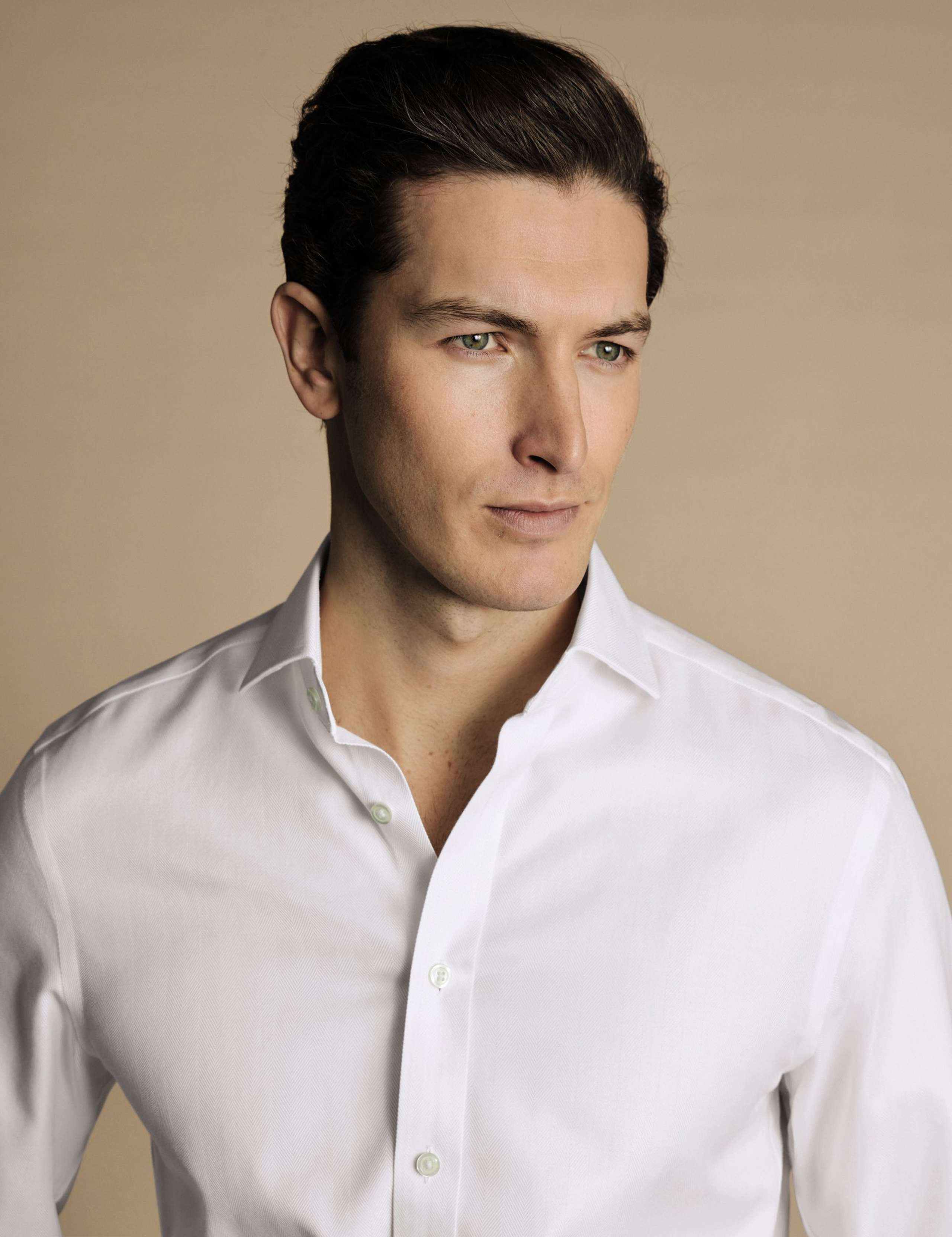 Slim Fit Non Iron Herringbone Shirt 3 of 6