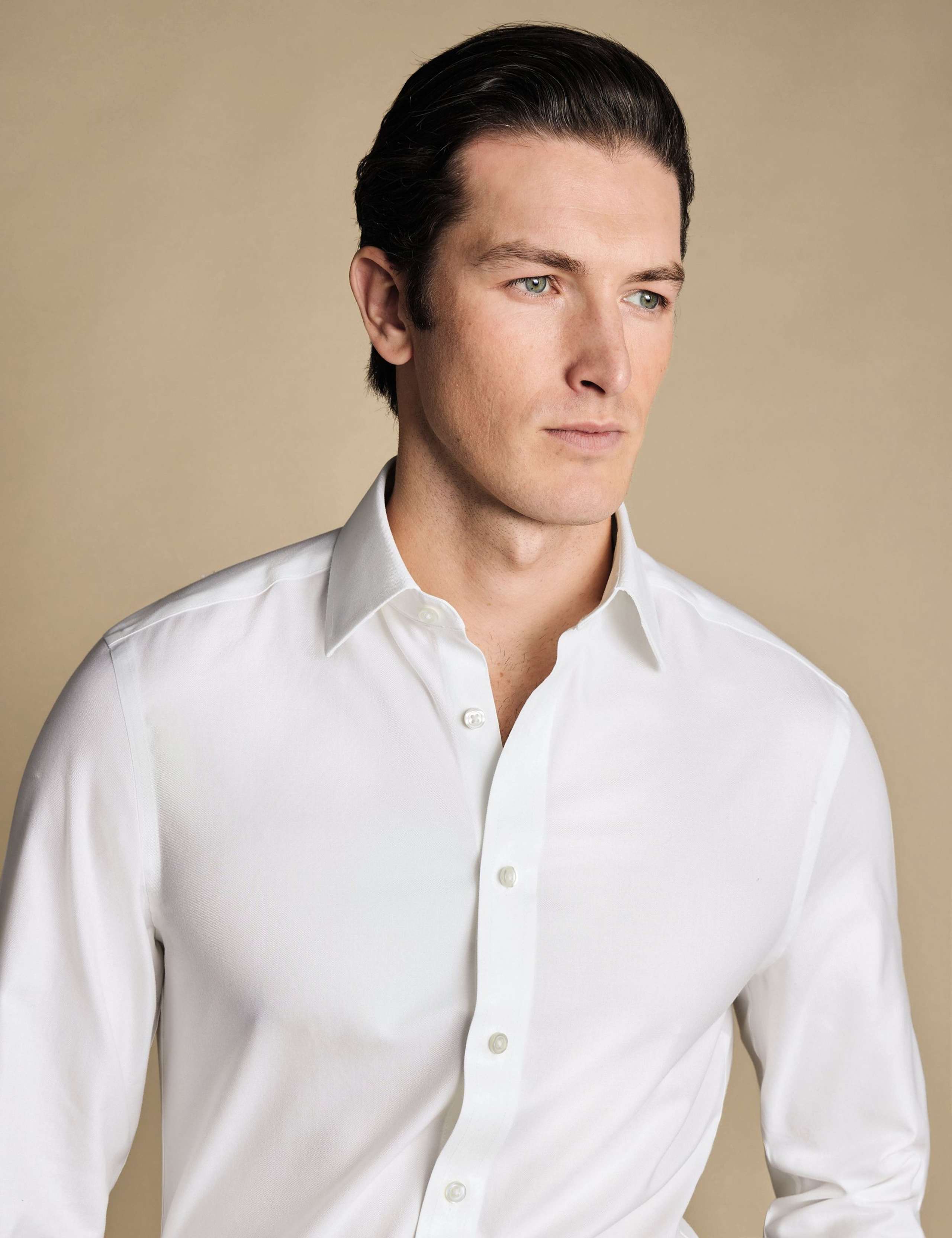 Slim Fit Non Iron Pure Cotton Twill Shirt 2 of 6