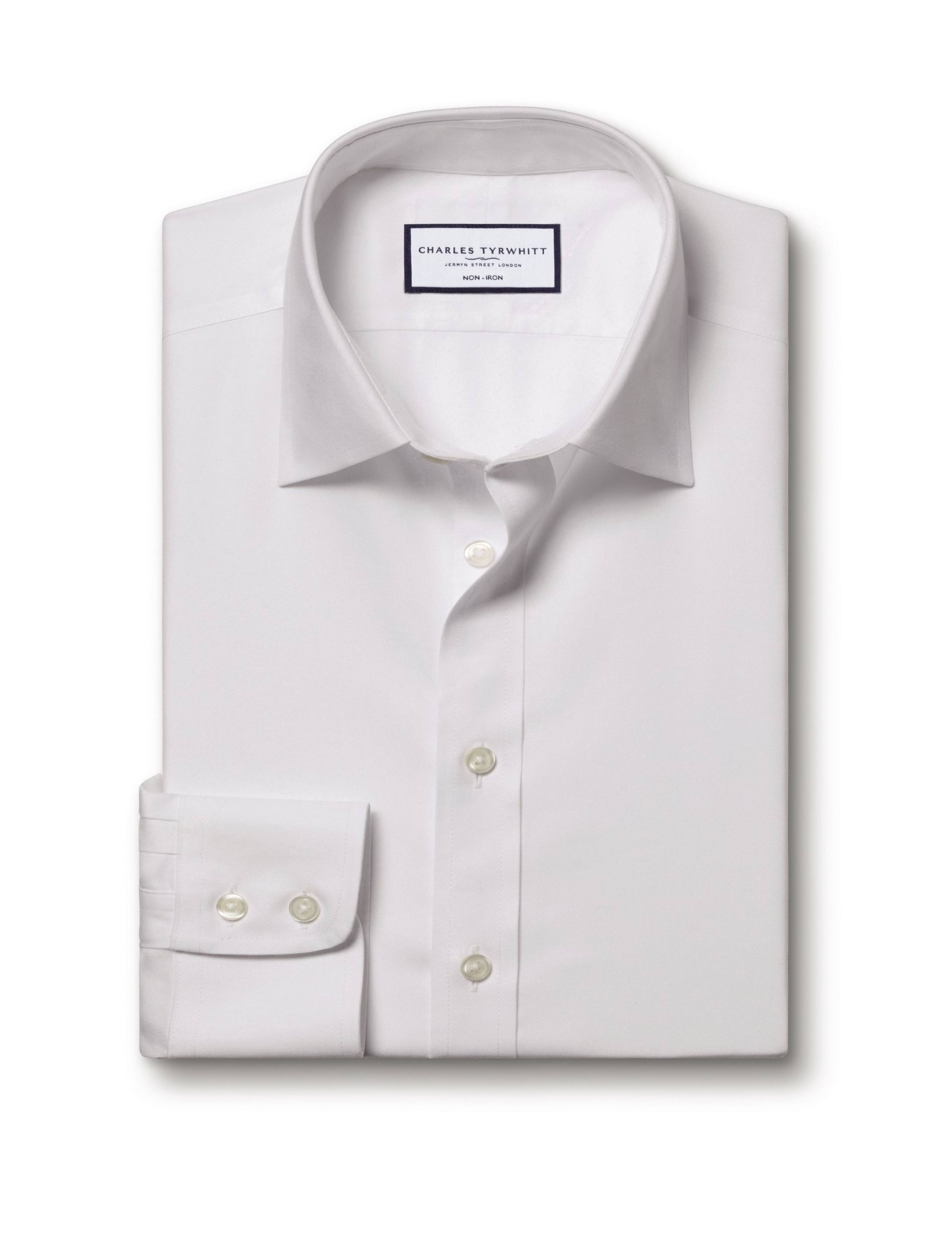 Slim Fit Non Iron Pure Cotton Twill Shirt 6 of 6