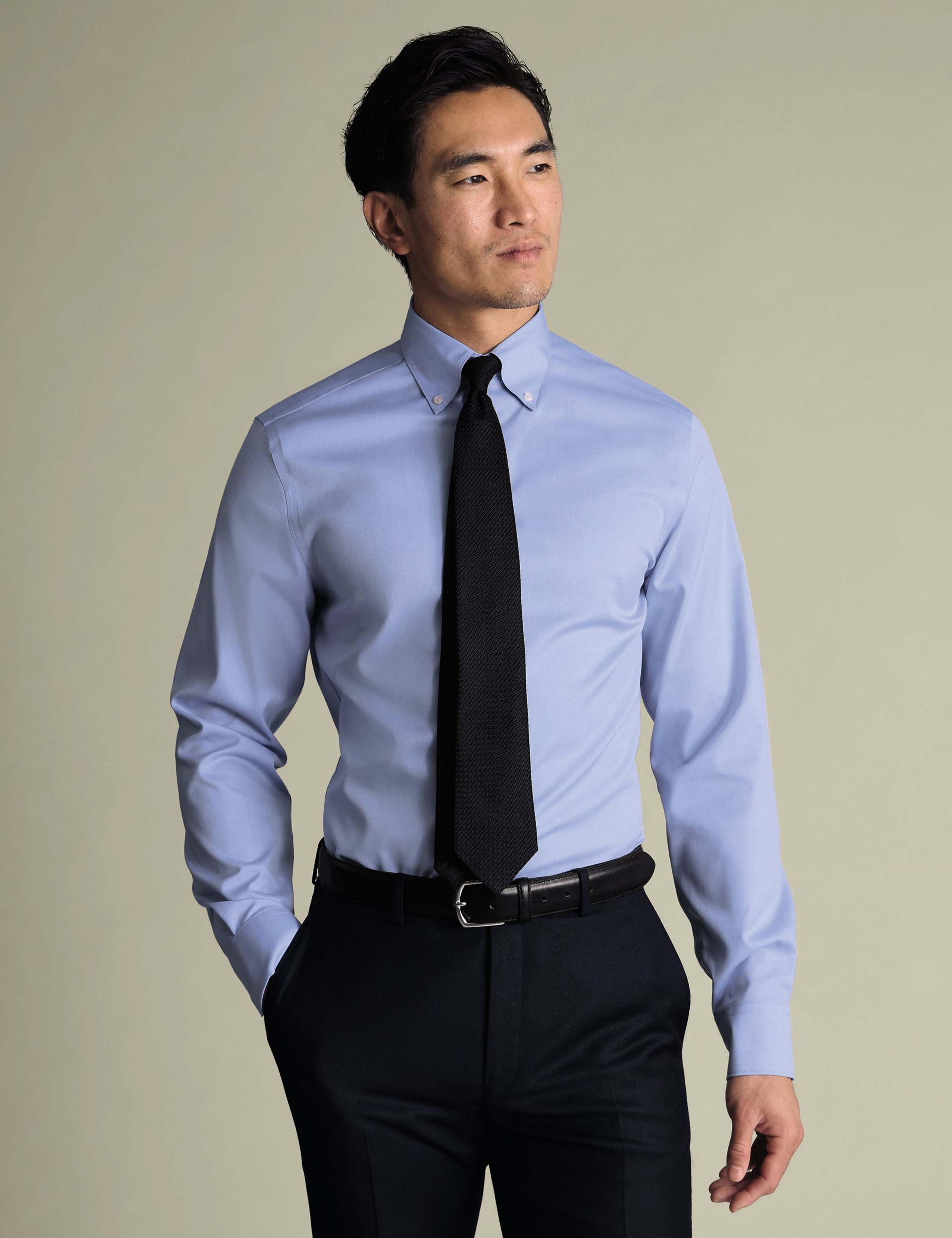 Regular Fit Non Iron Pure Cotton Oxford Shirt 3 of 4