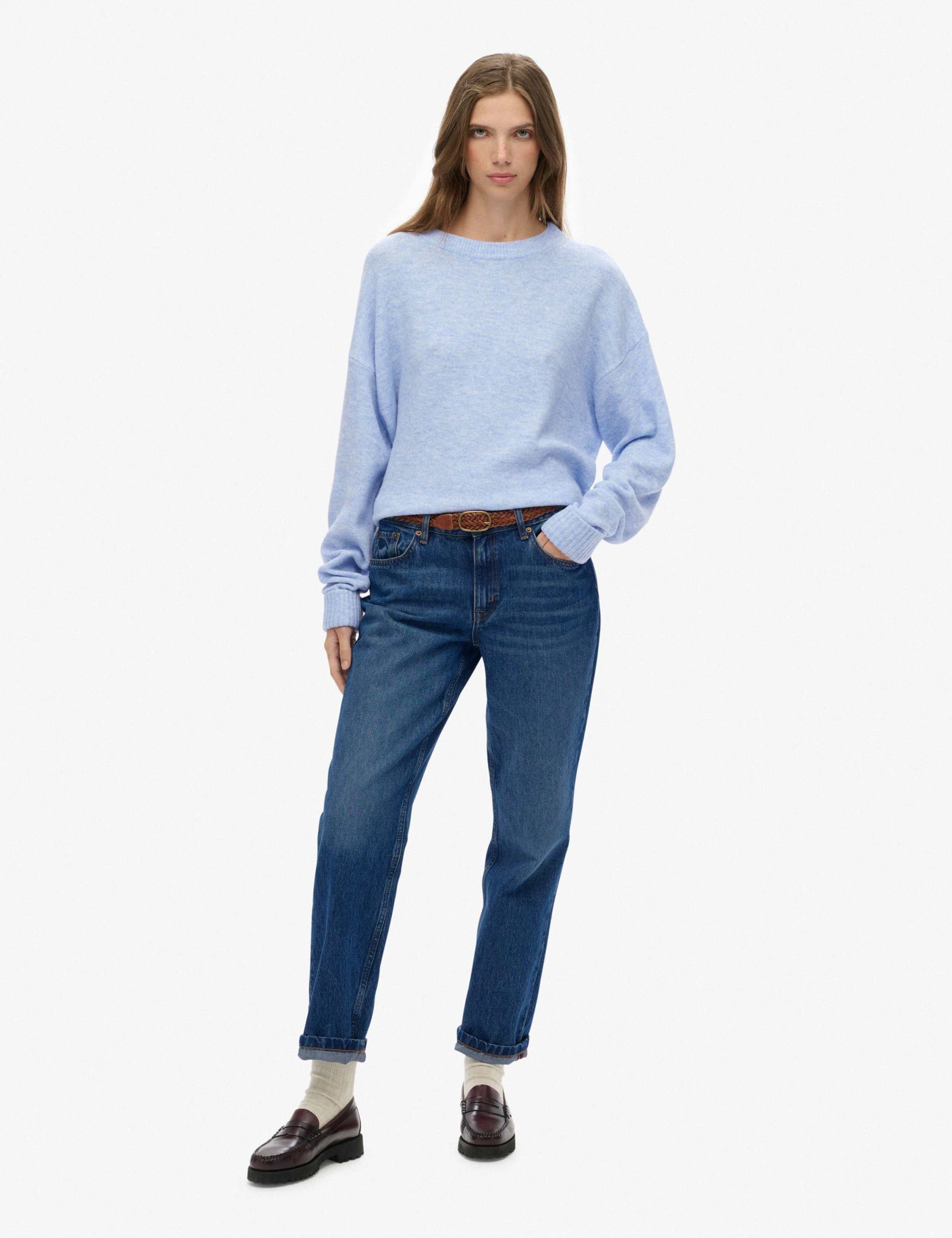 Crew Neck Oversized Jumper with Wool 3 of 4