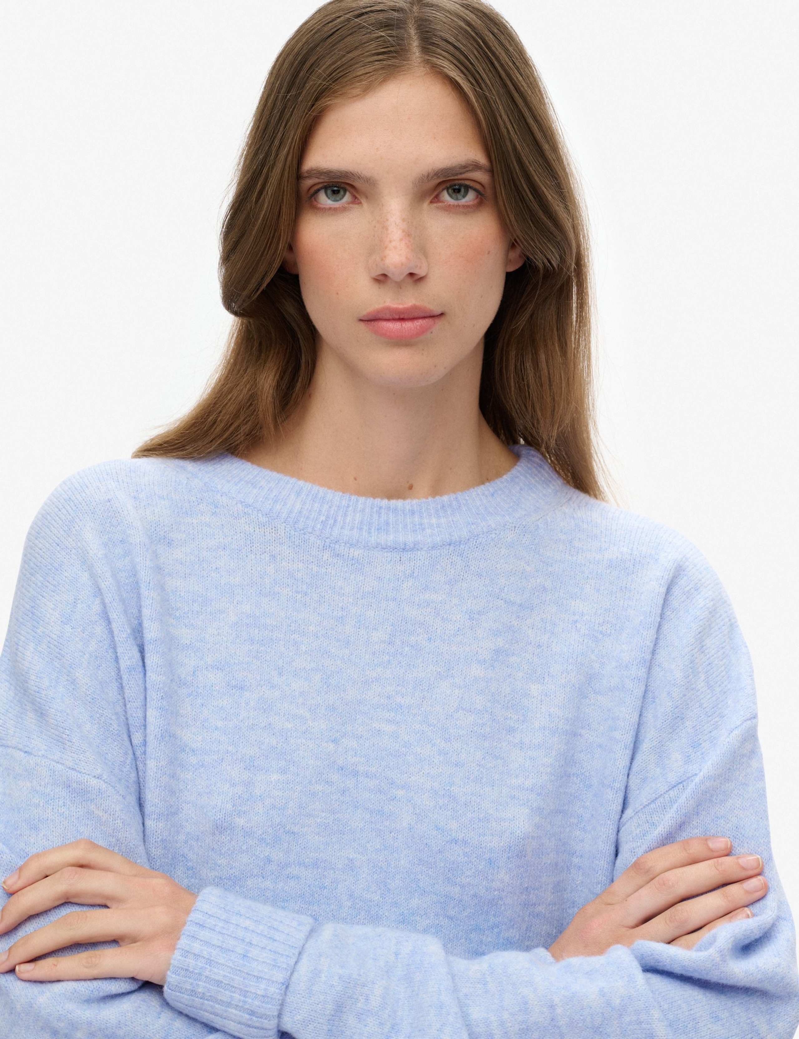 Crew Neck Oversized Jumper with Wool 4 of 4