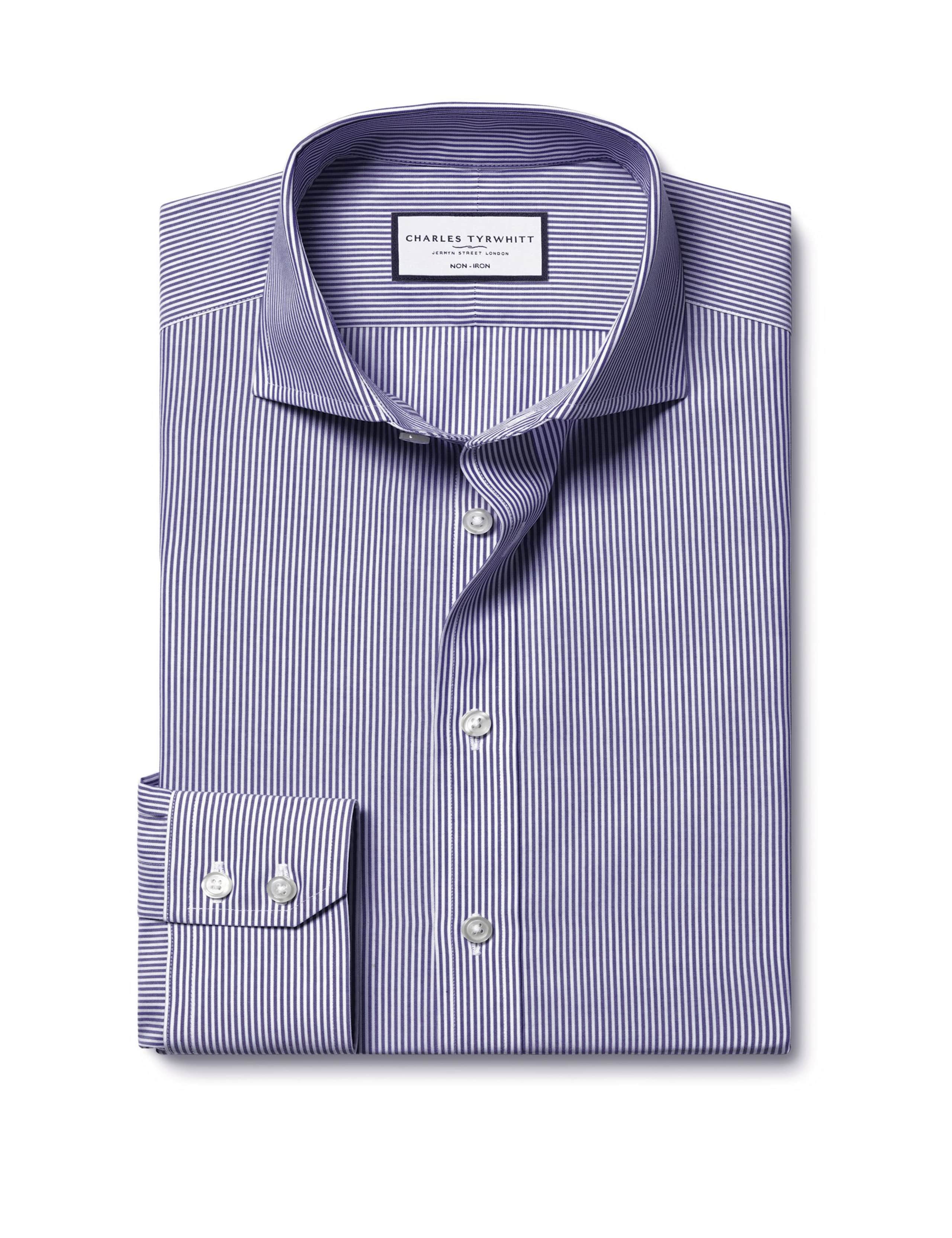Slim Fit Non Iron Pure Cotton Twill Shirt 6 of 6