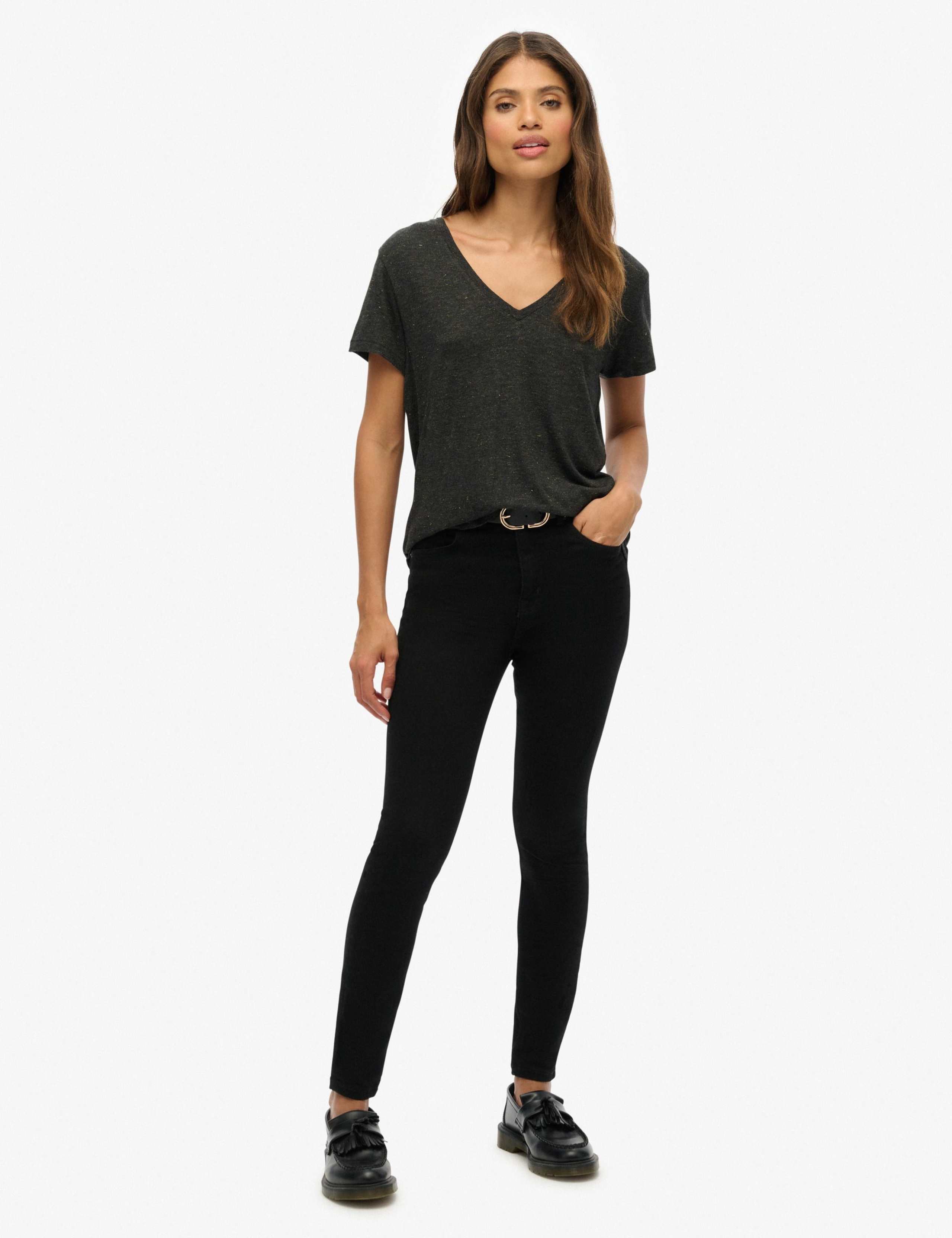Metallic V-Neck T-Shirt 5 of 7