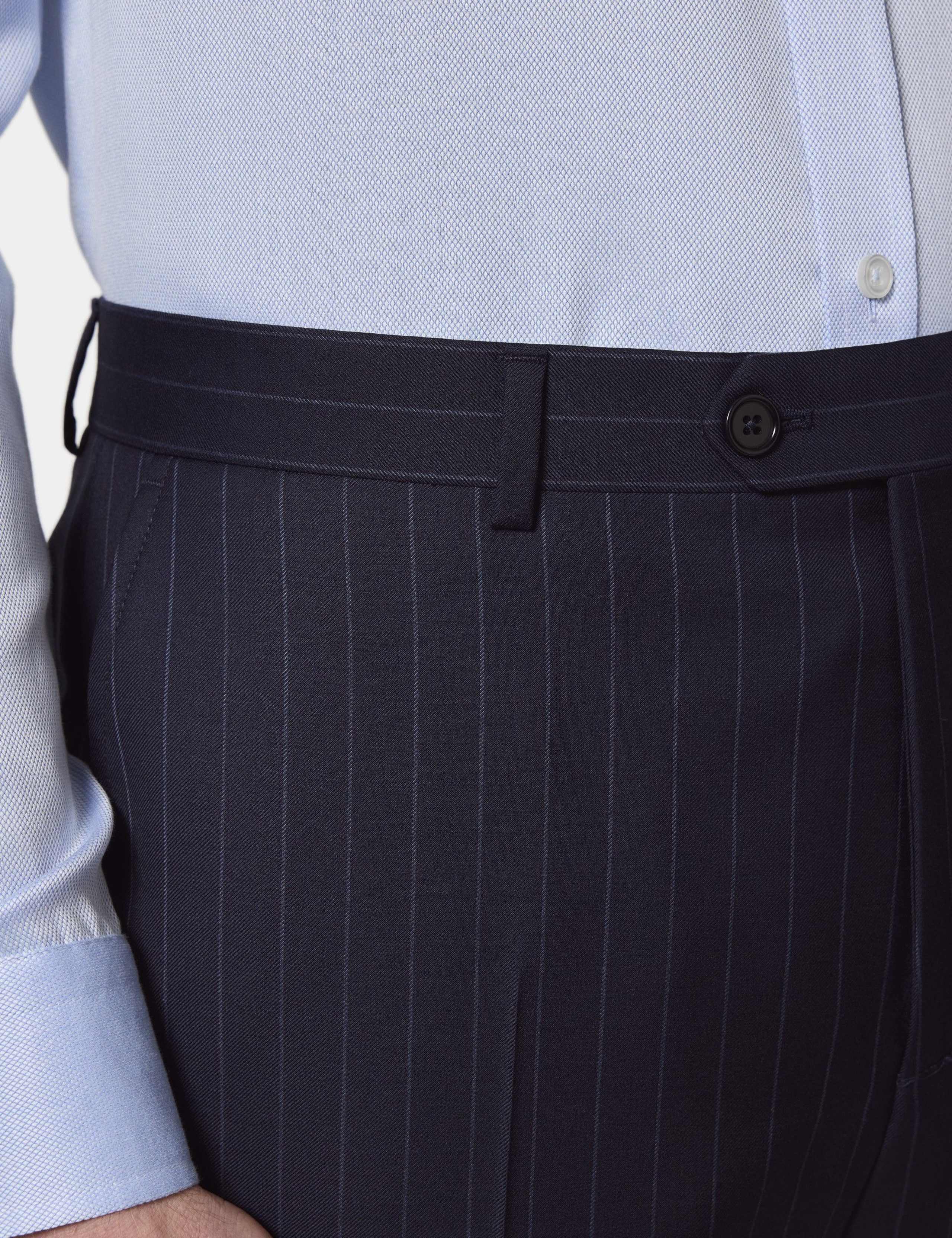 Tailored Fit Pure Wool Single Pleat Trousers 2 of 2