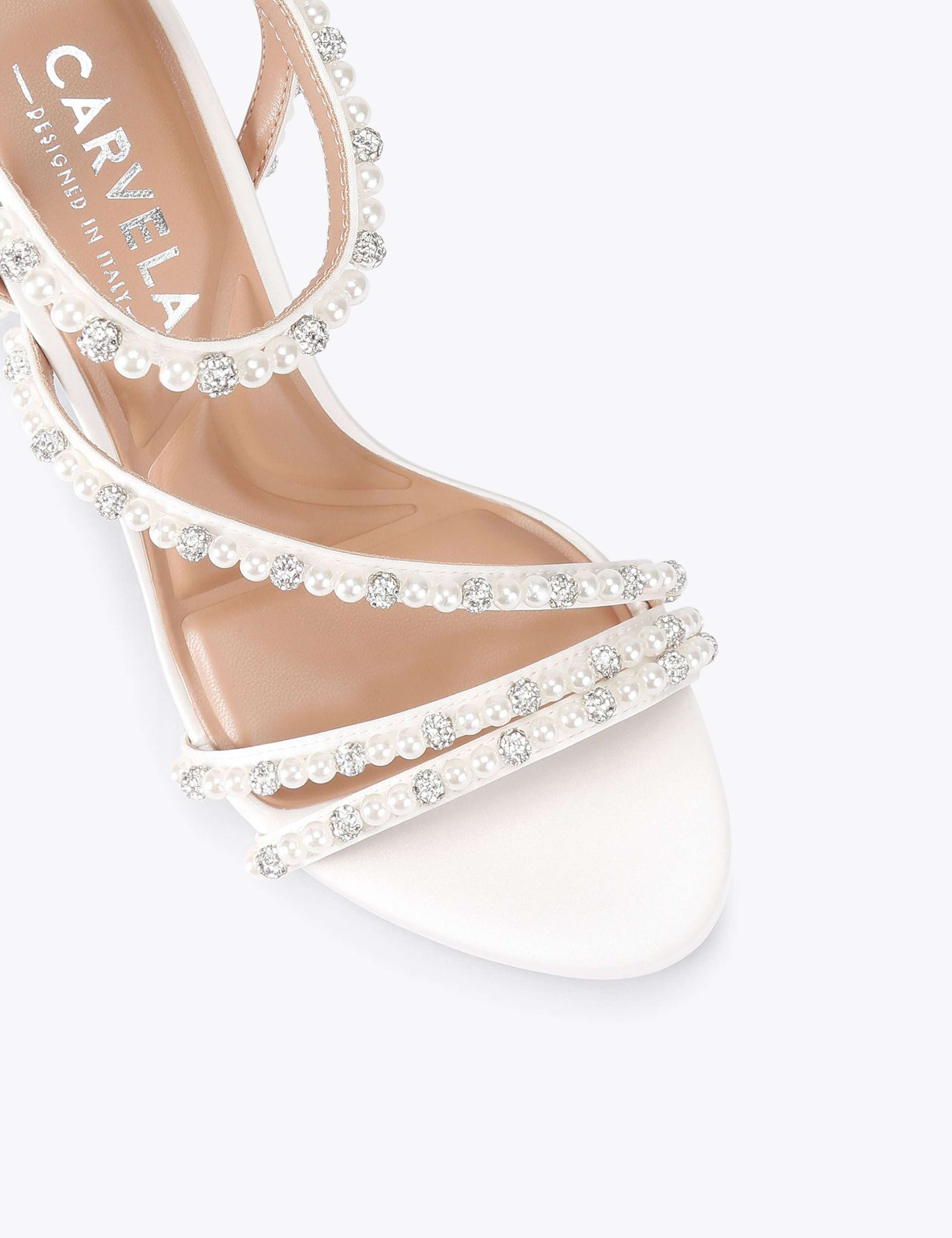 Embellished Strappy Stiletto Heel Sandals 3 of 4