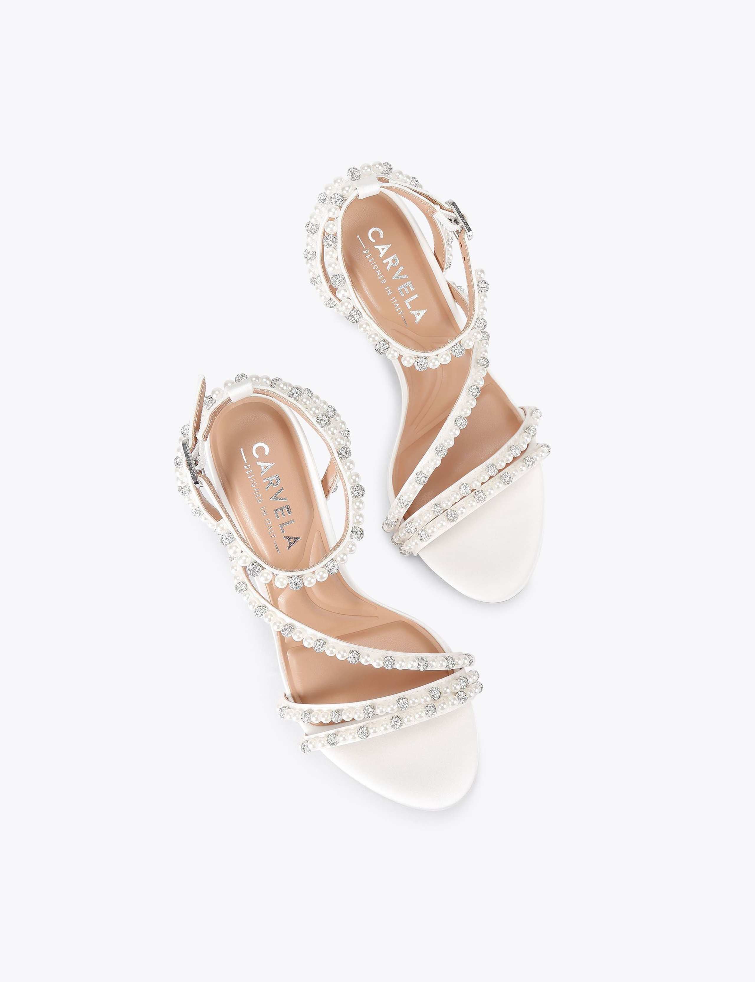 Embellished Strappy Stiletto Heel Sandals 4 of 4