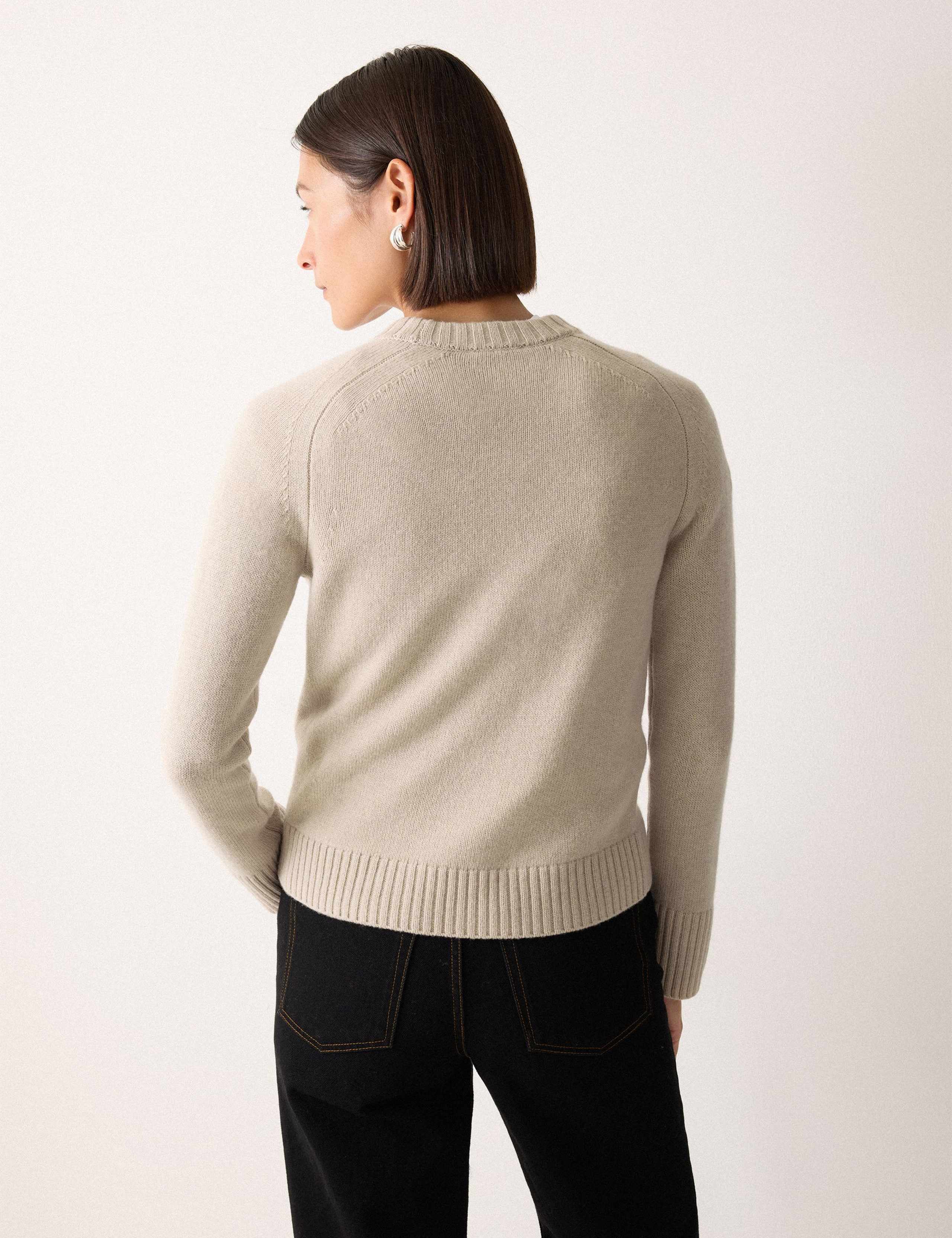 Wool Rich Saddle Crew Neck Jumper 5 of 5