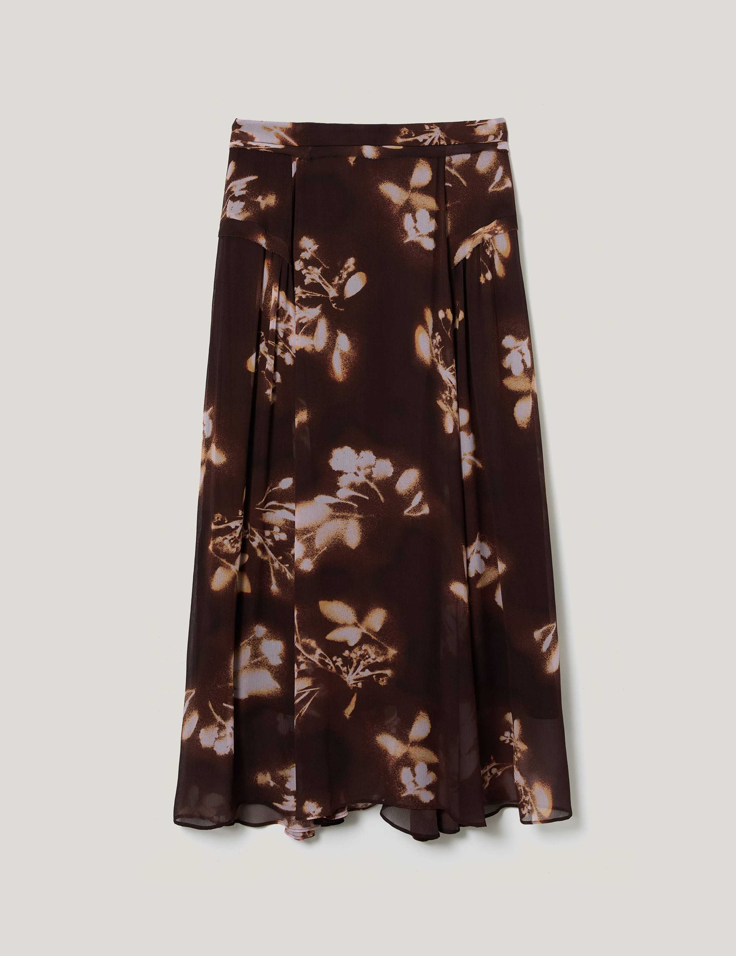 Floral Pleated Midi Skirt 2 of 5