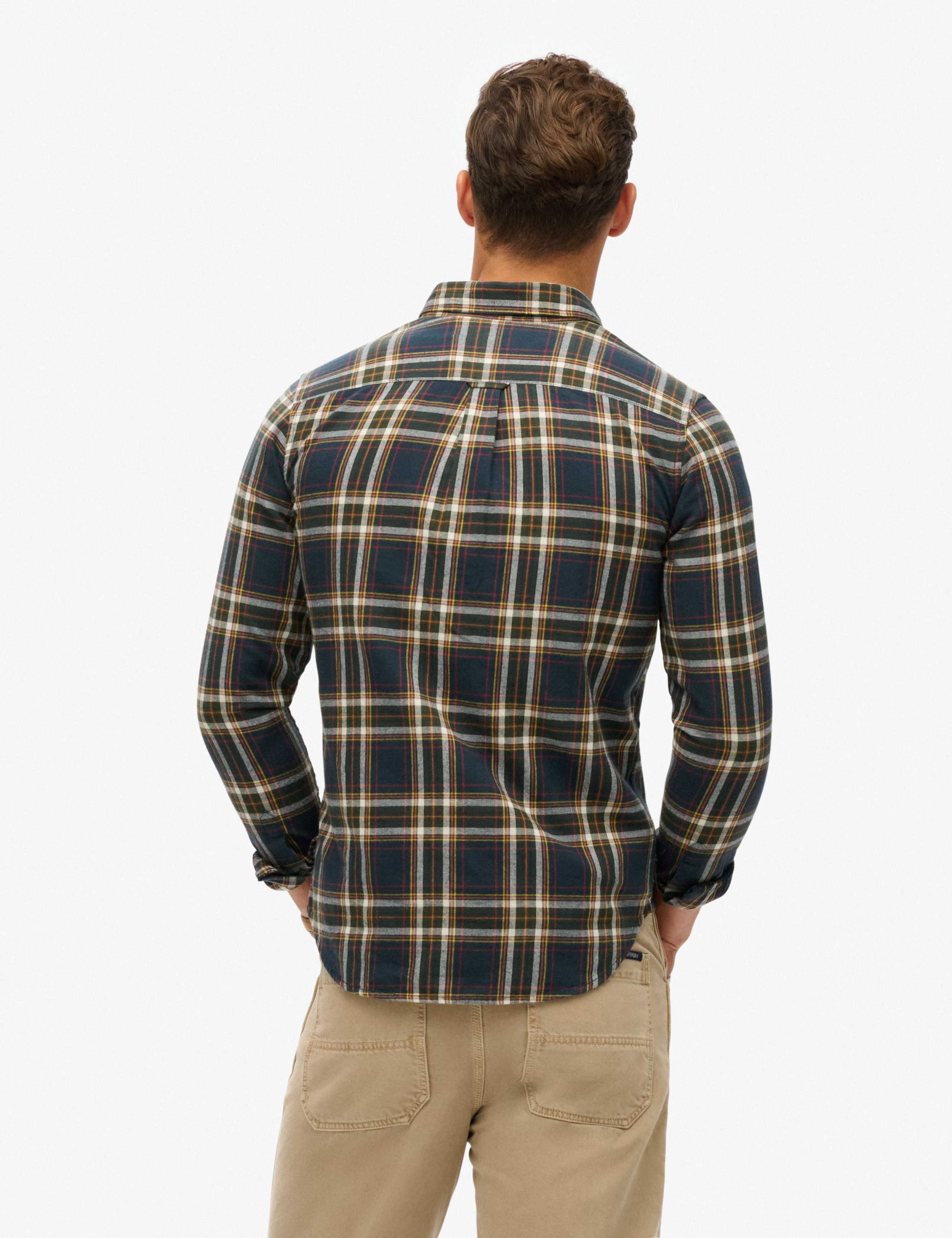 Relaxed Fit Pure Cotton Check Shirt 4 of 7