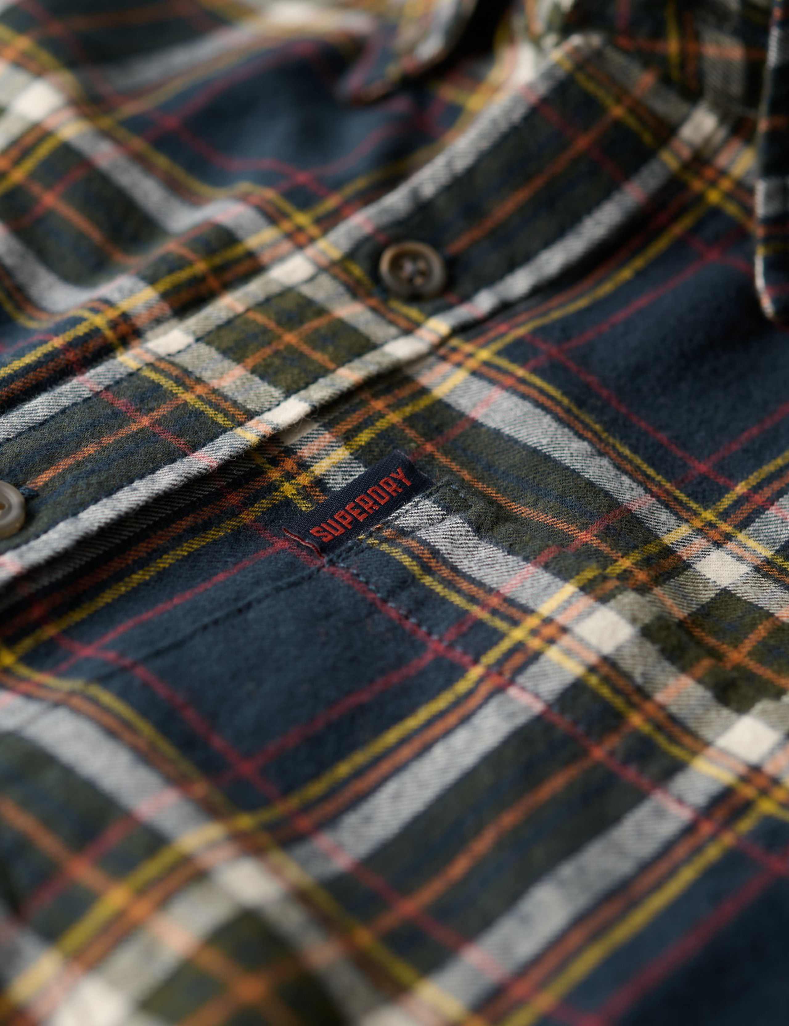 Relaxed Fit Pure Cotton Check Shirt 6 of 7