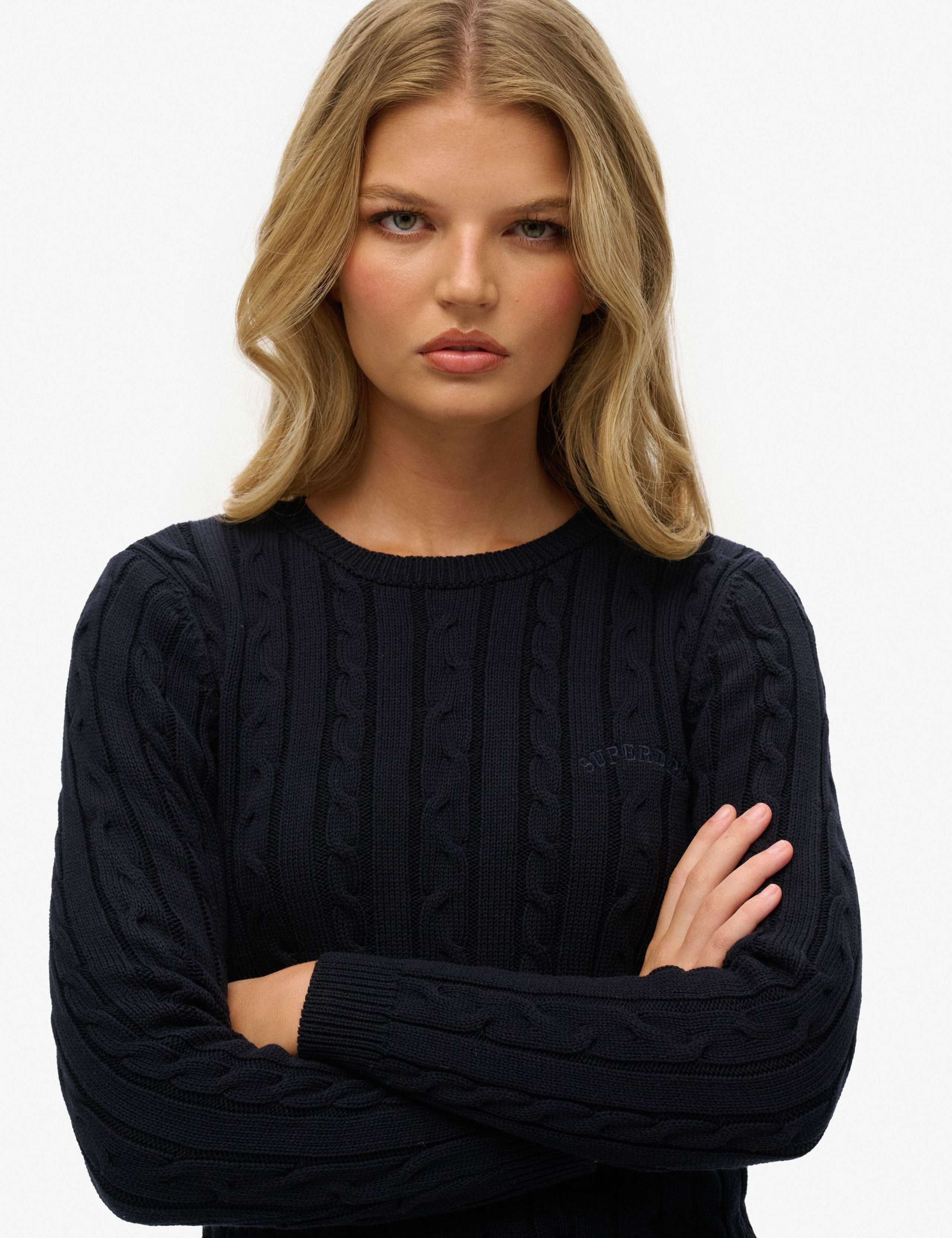 Cable Knit Crew Neck Jumper 3 of 5