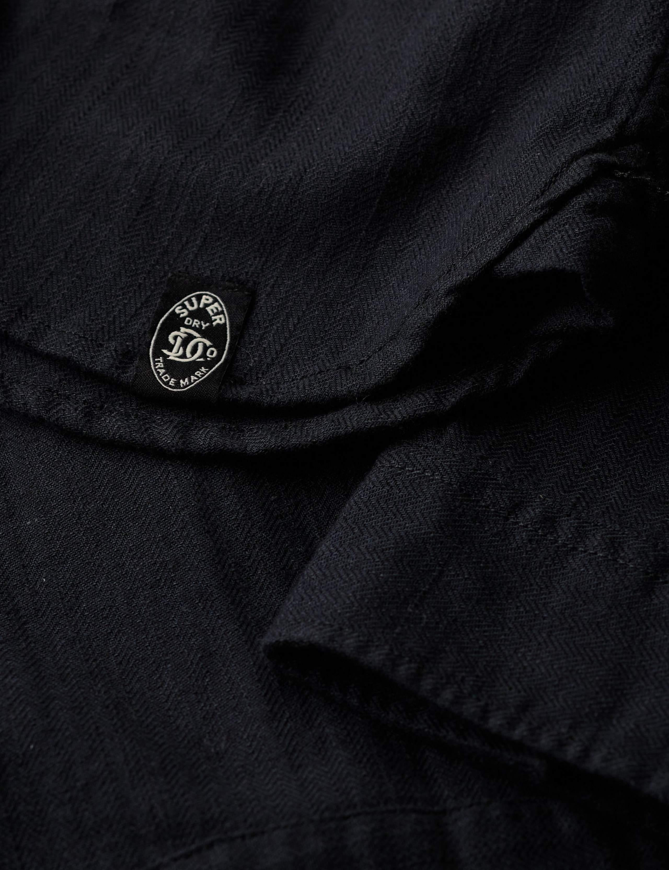 Cotton Rich Relaxed Fit Overshirt with Linen 7 of 7