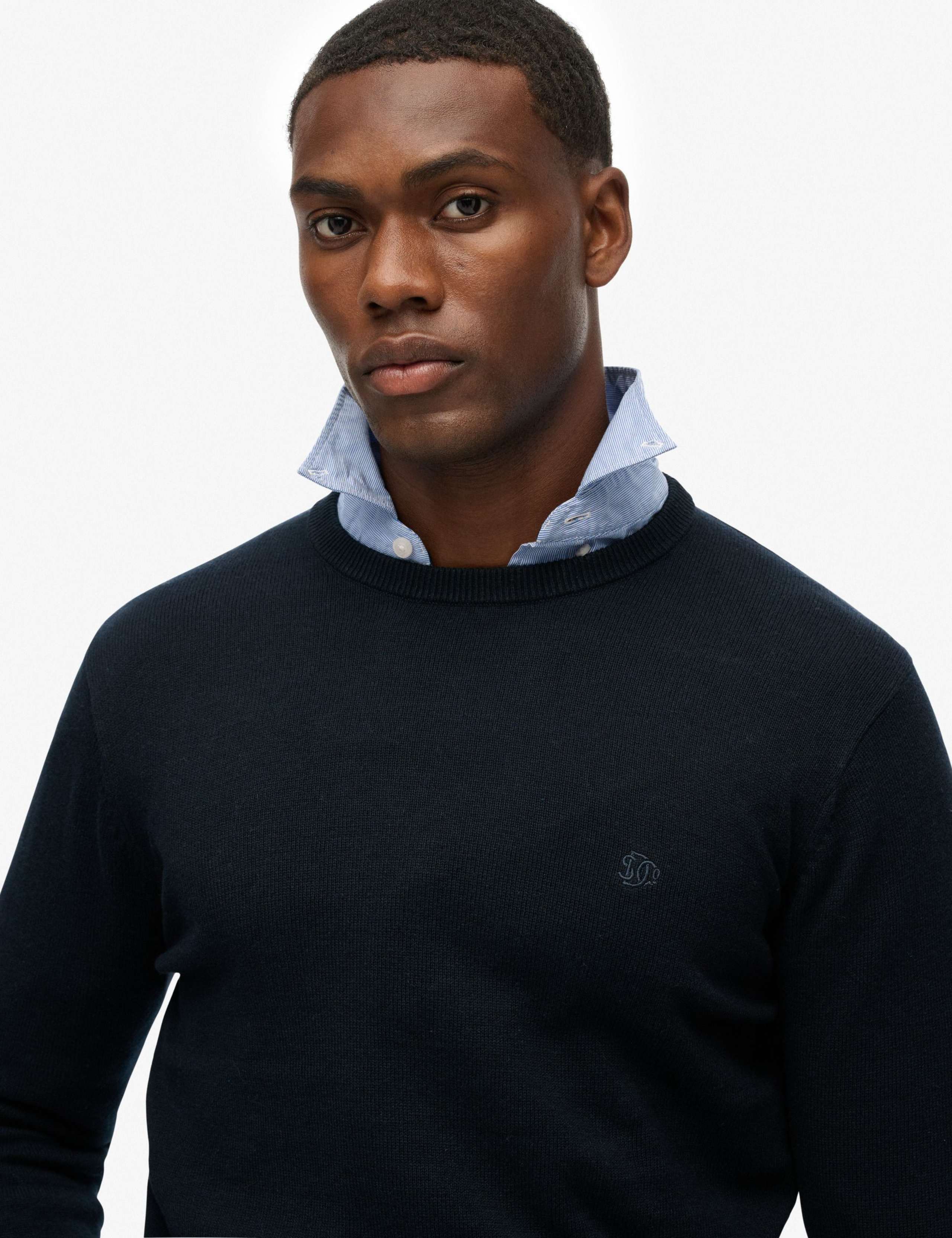 Pure Cotton Crew Neck Jumper 3 of 3