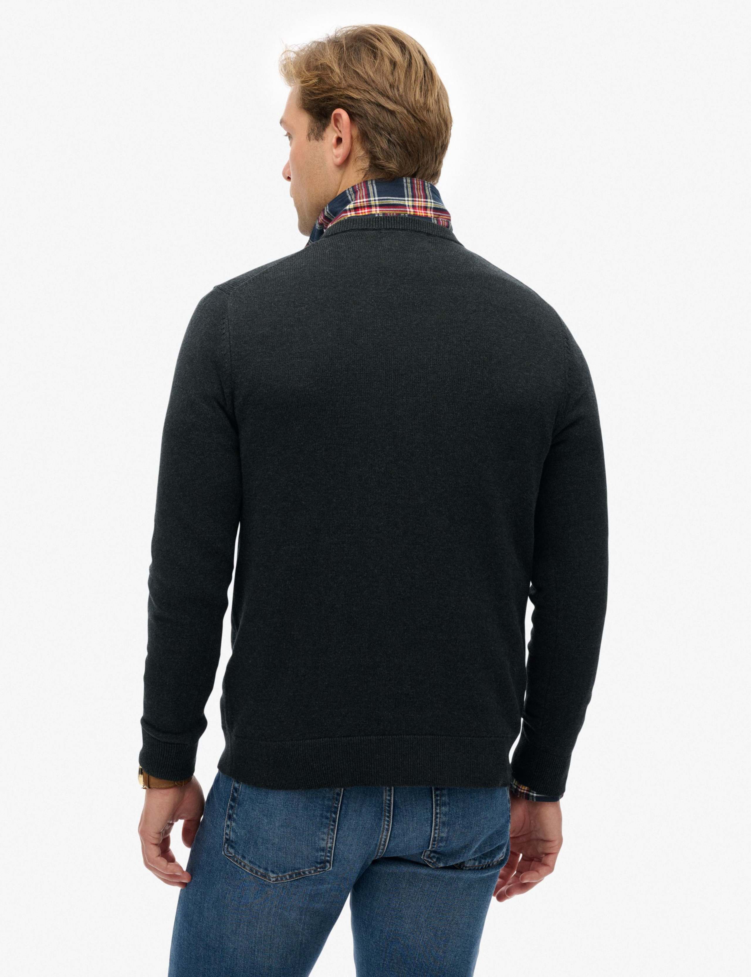 Pure Cotton Crew Neck Jumper 5 of 6