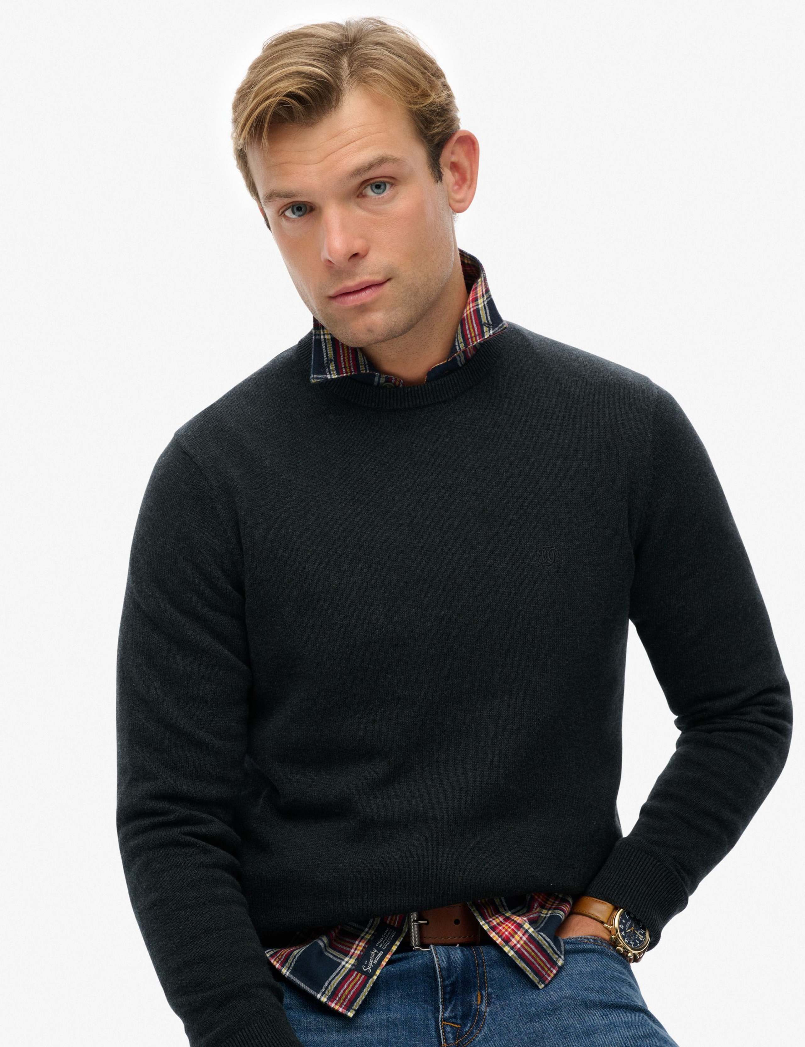 Pure Cotton Crew Neck Jumper 6 of 6