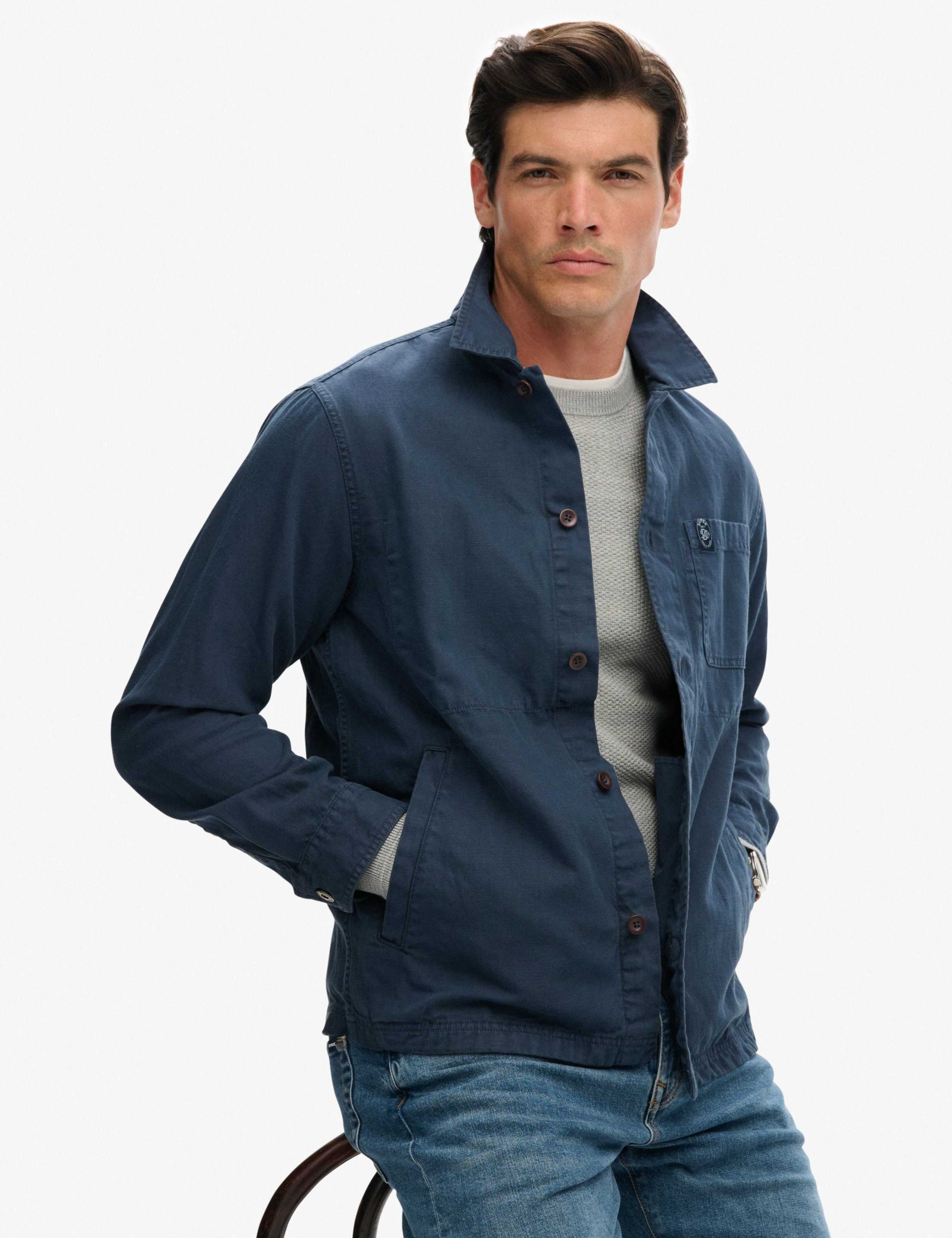 Linen Blend Overshirt 6 of 7