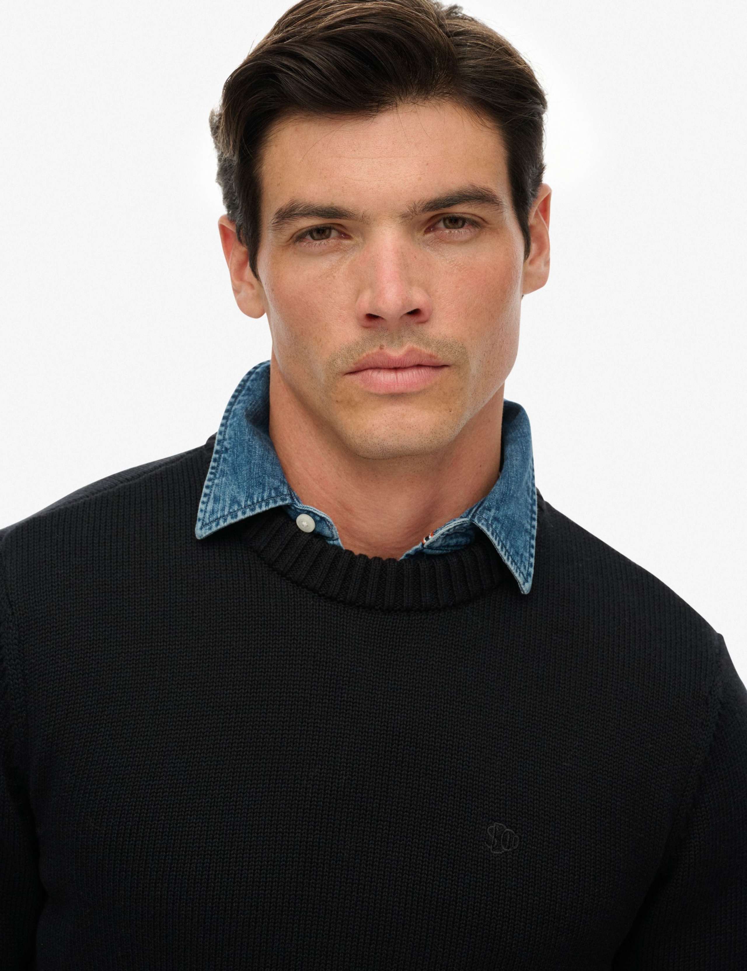 Pure Cotton Crew Neck Jumper 3 of 6