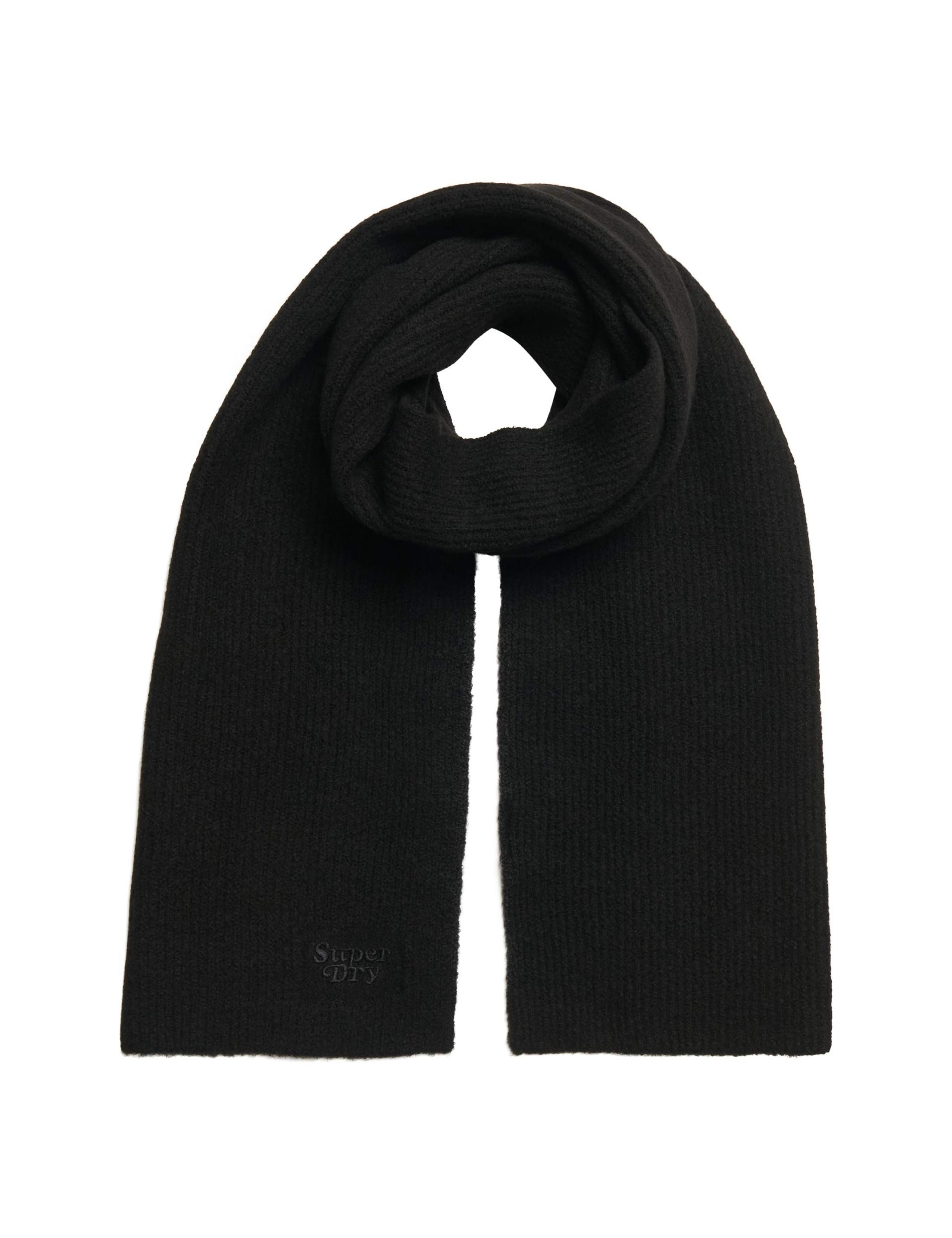 Ribbed Knit Scarf with Wool 4 of 4