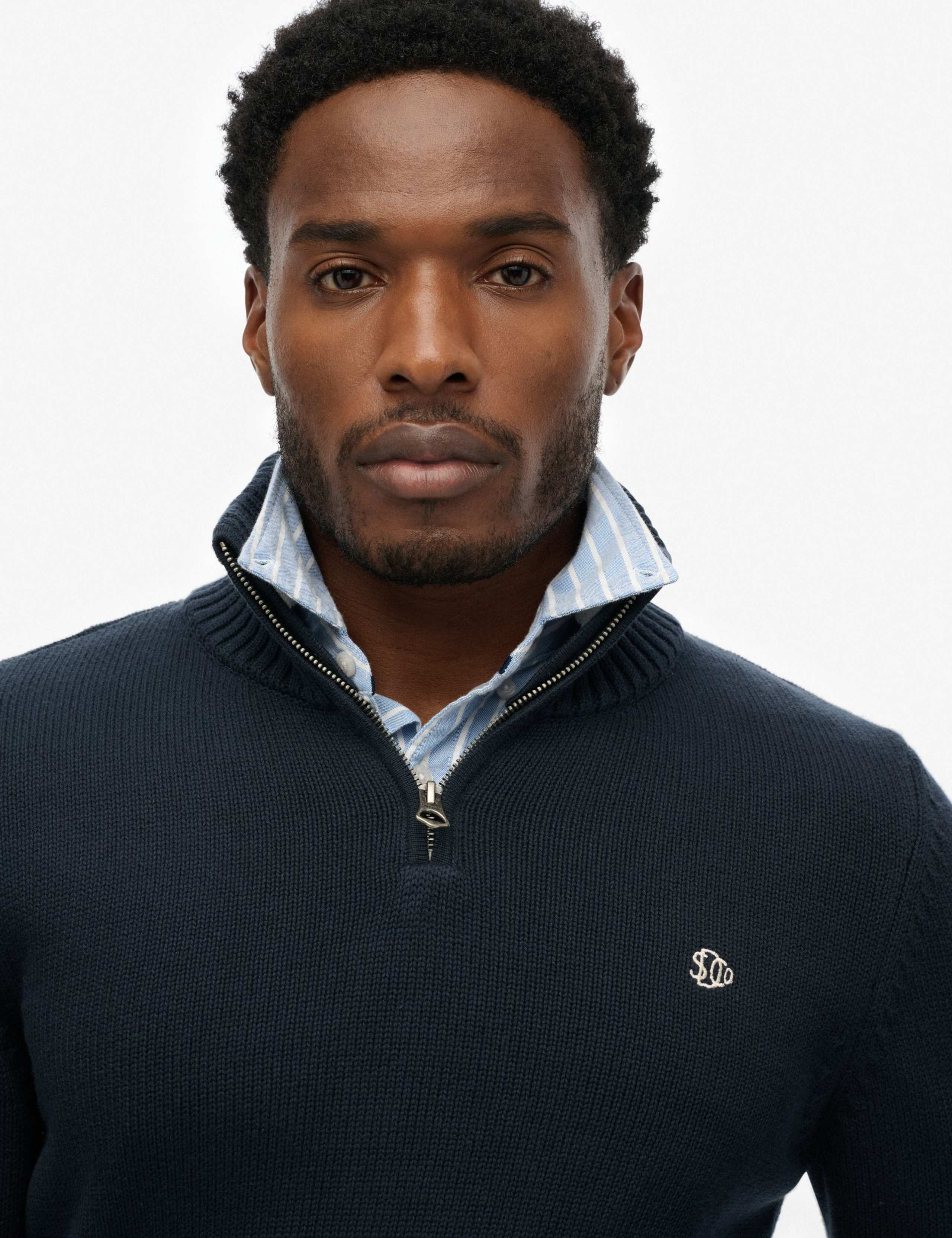 Pure Cotton Half Zip Jumper 6 of 6