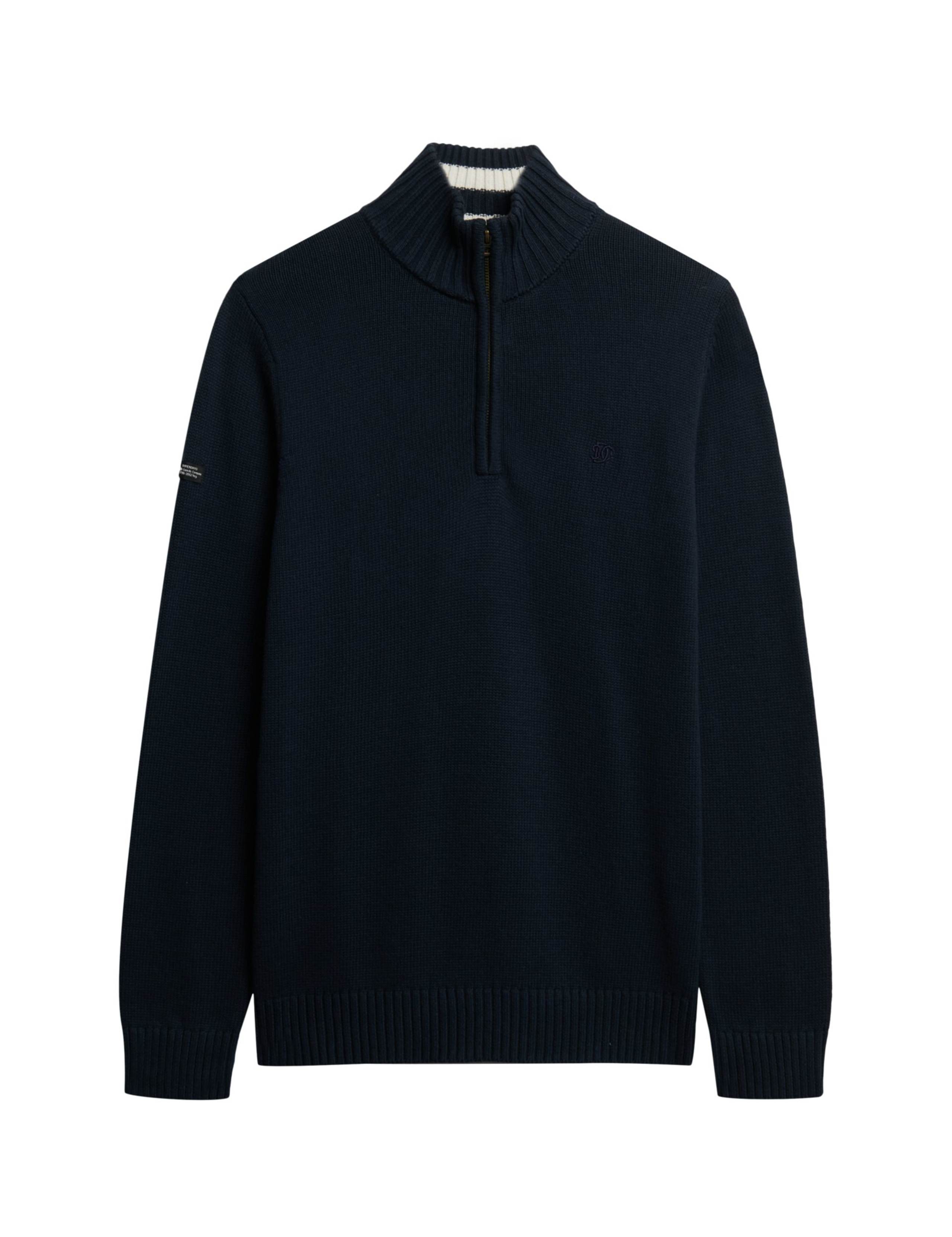 Pure Cotton Half Zip Jumper 2 of 6